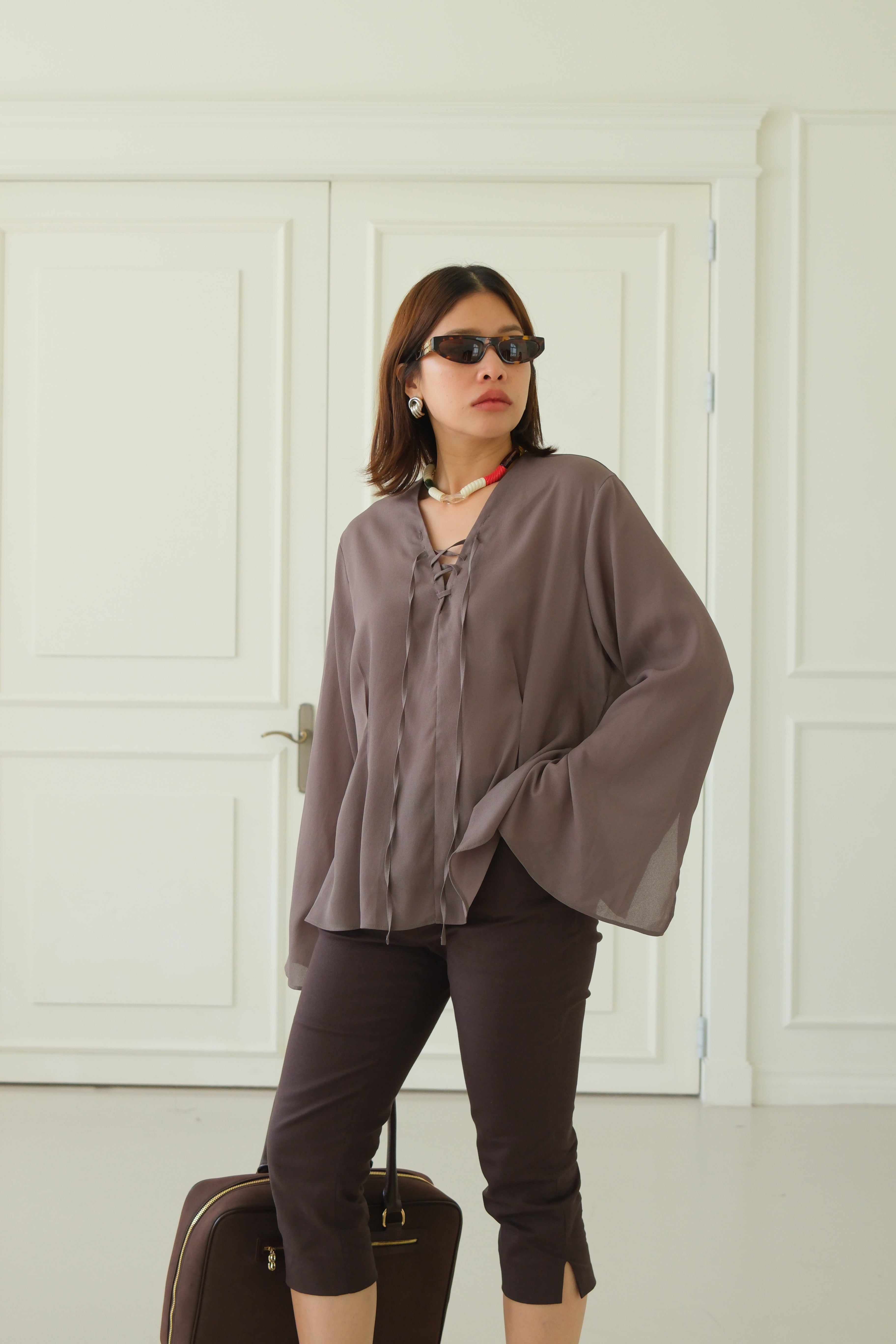 boho sheer blouse