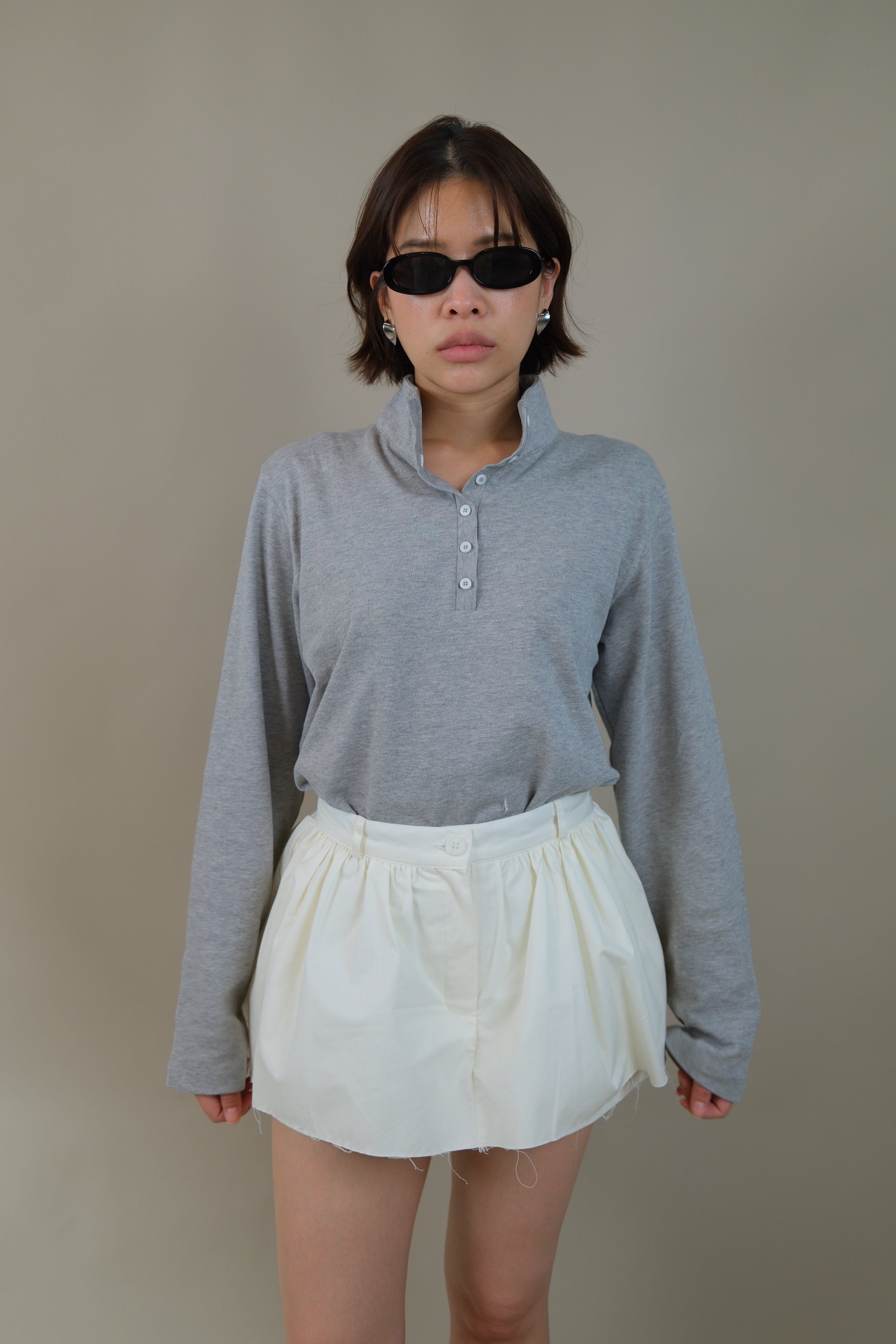 Arden Mock Henley Long Sleeve Tee