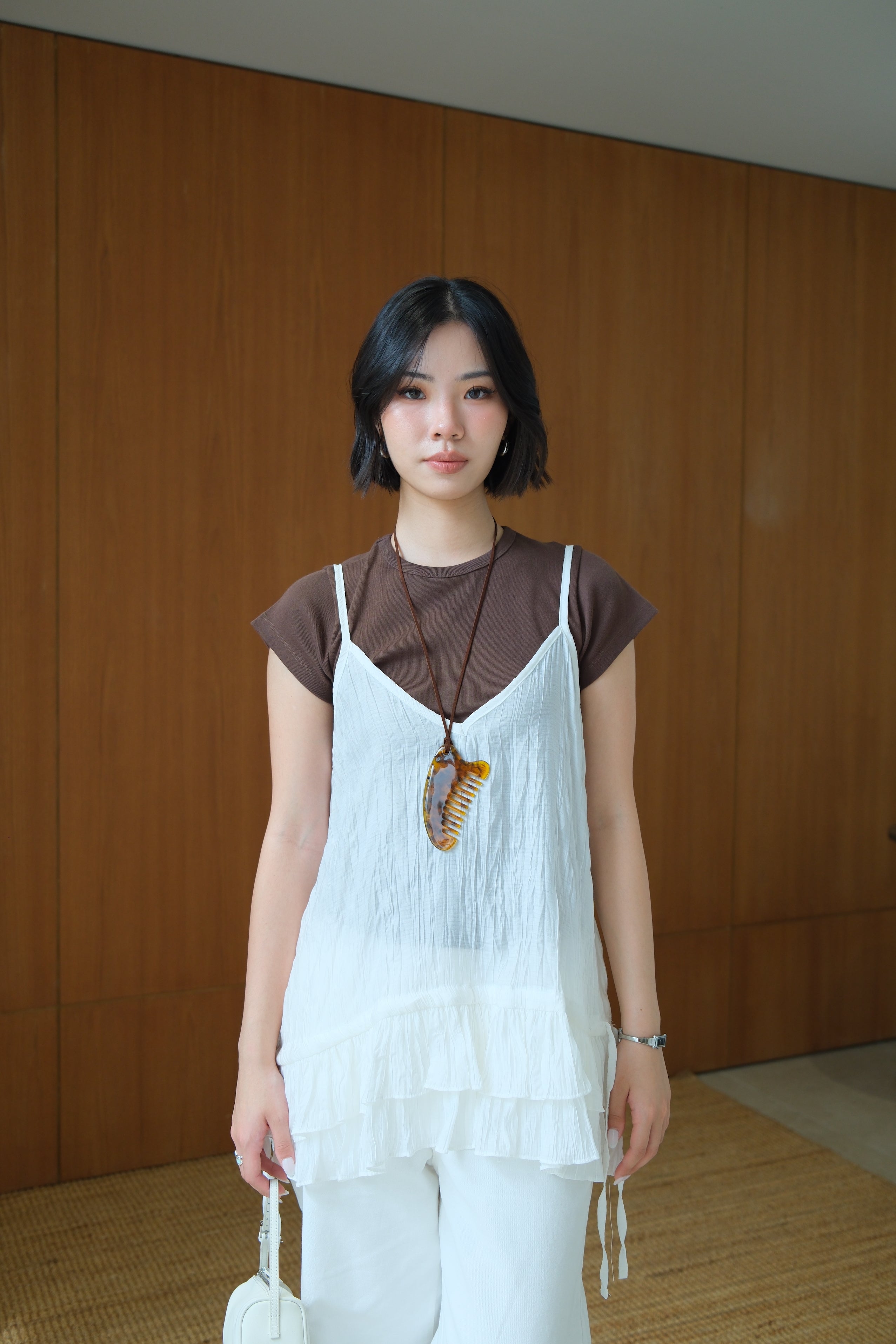 Miu Double Frill Cami