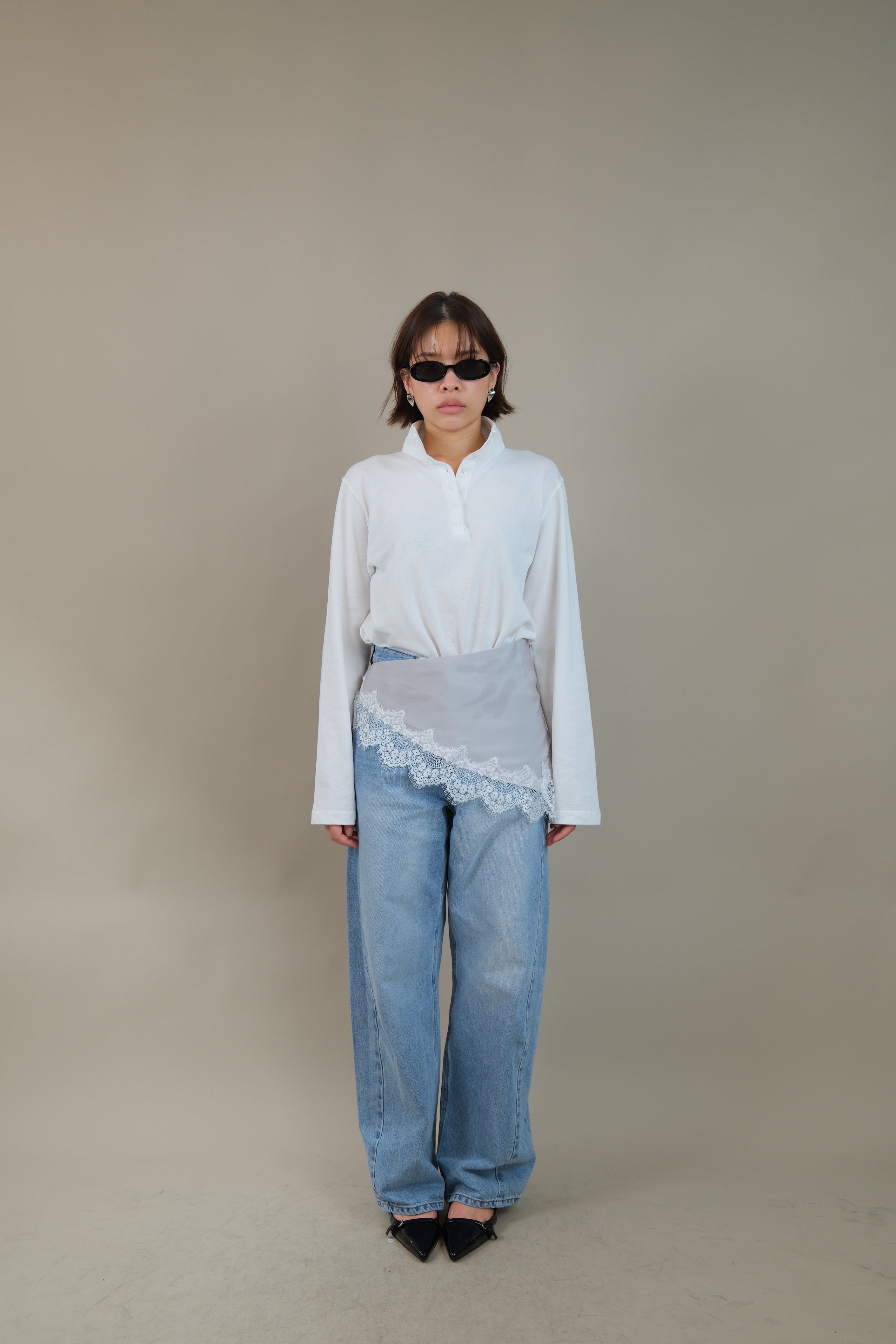 Arden Mock Henley Long Sleeve Tee