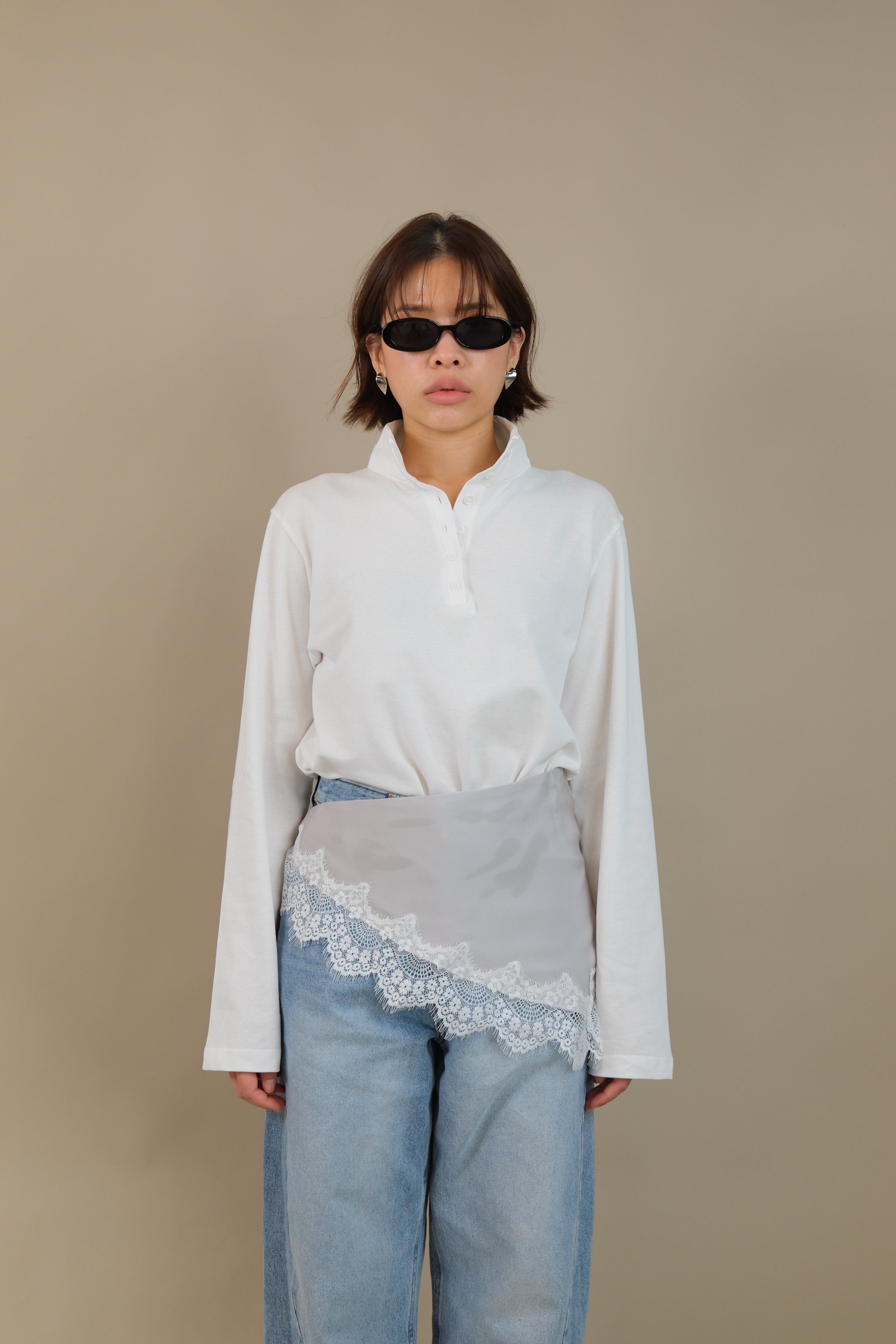 Arden Mock Henley Long Sleeve Tee