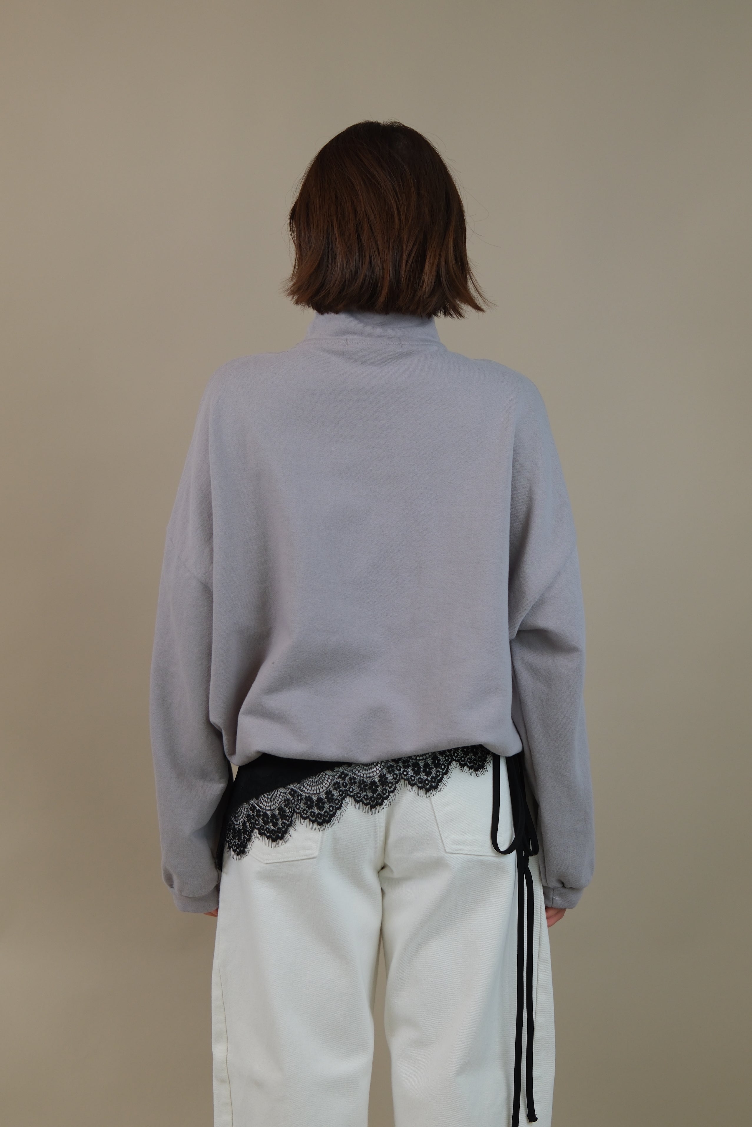 OHIO half zip mock neck sweatshirt