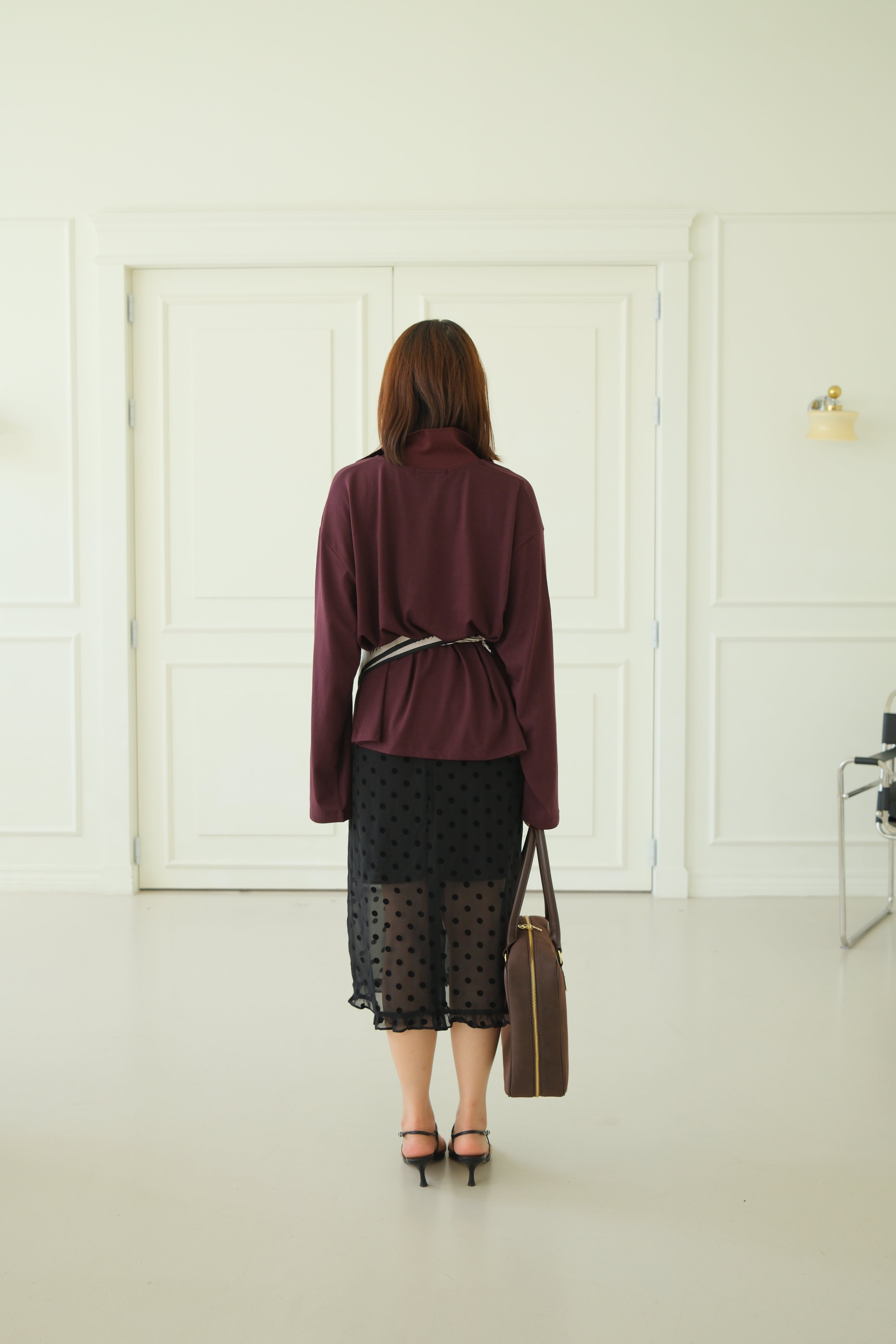Barron plain polo boxy tee