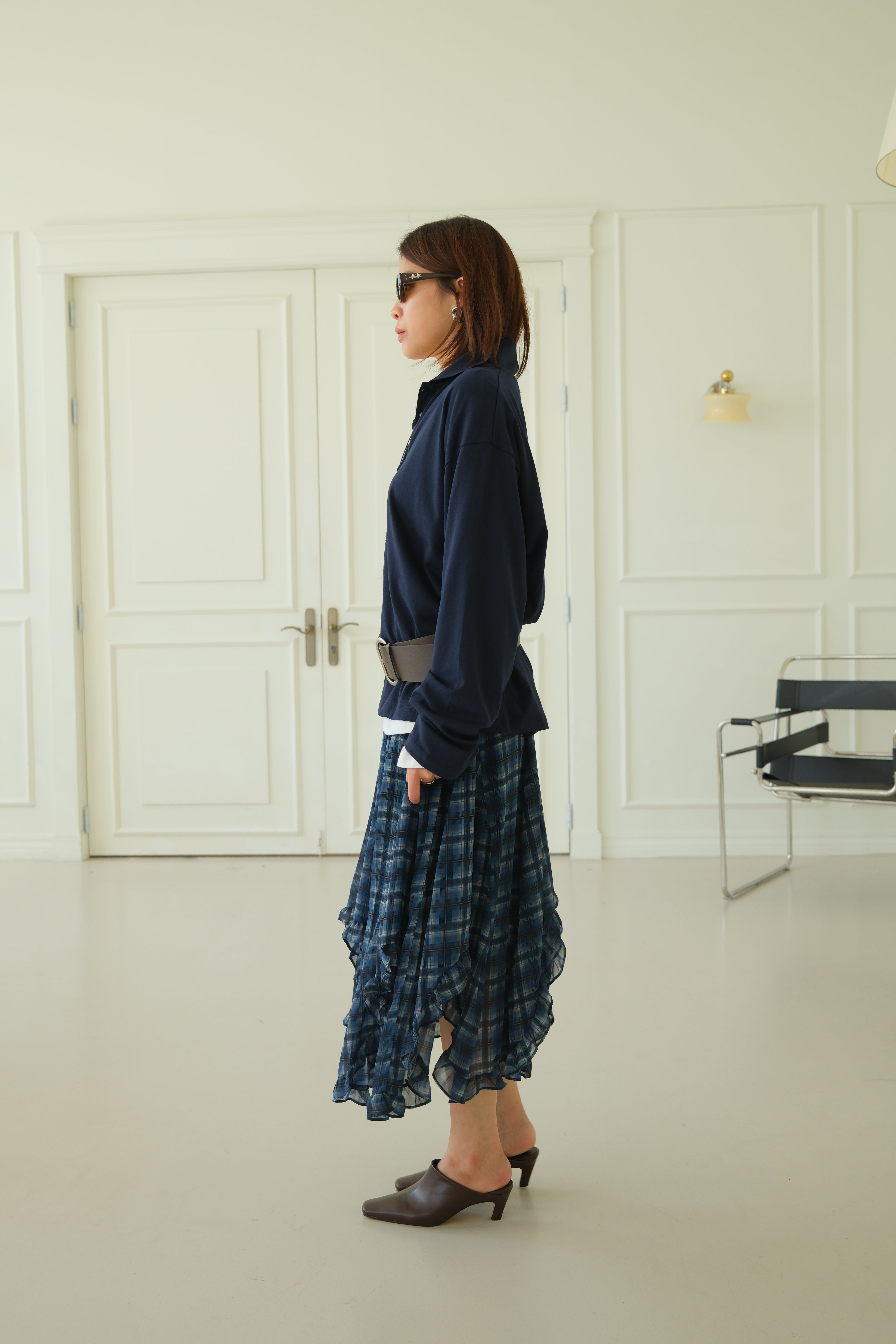 Barron plain polo boxy tee
