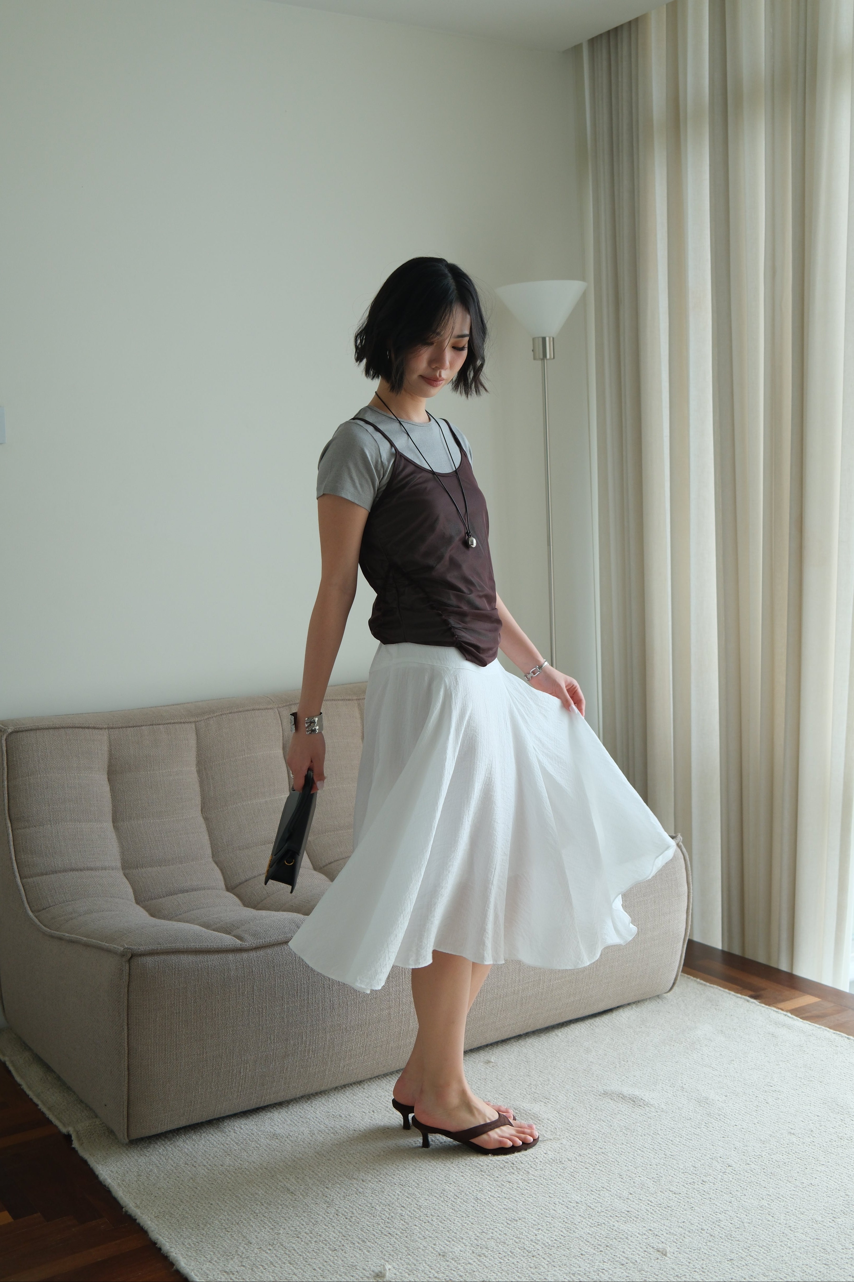 Sena Flowy Midi Skirt