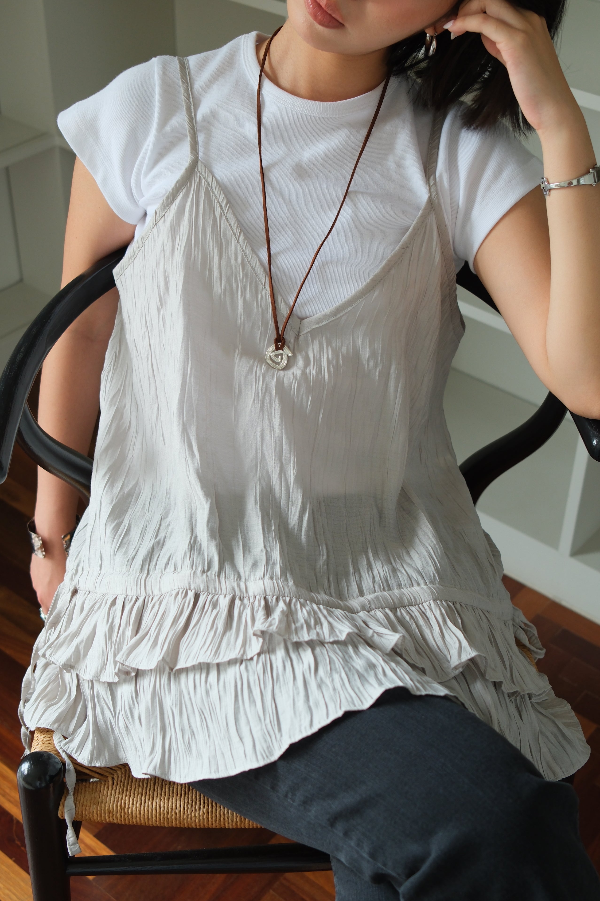 Miu Double Frill Cami