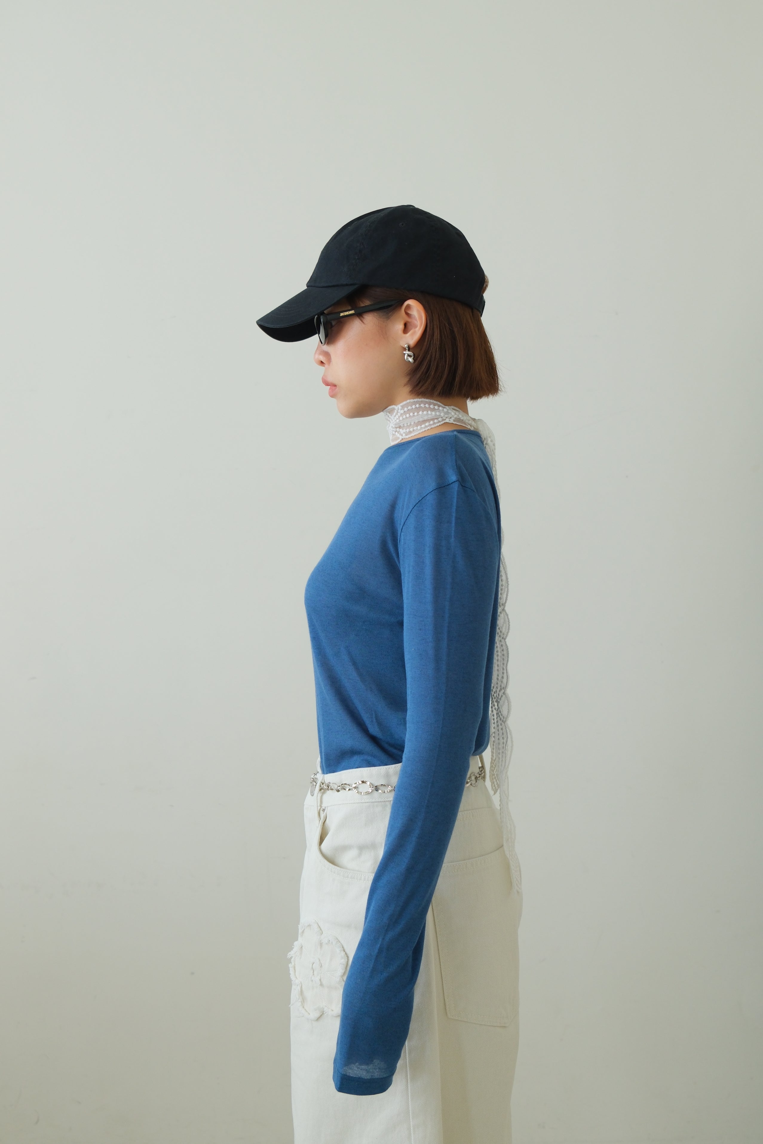 Tencel Crew Neck Long Sleeve Tee