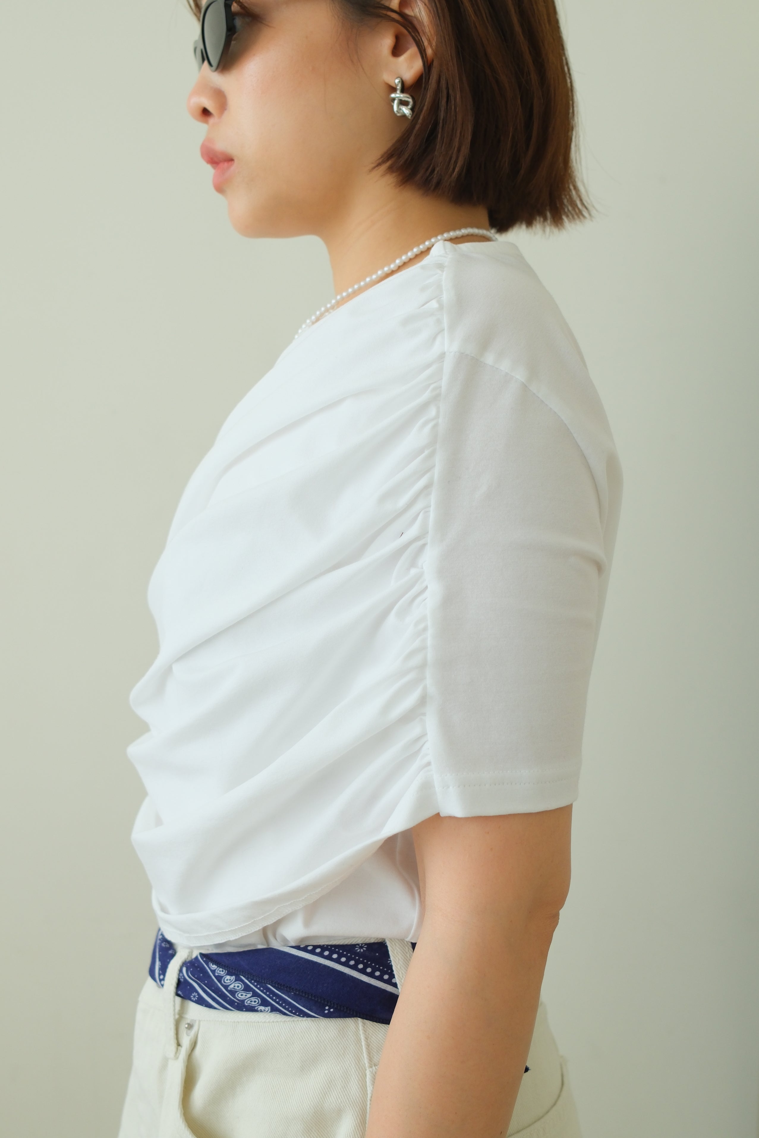 Kish Draped Shoulder Tee