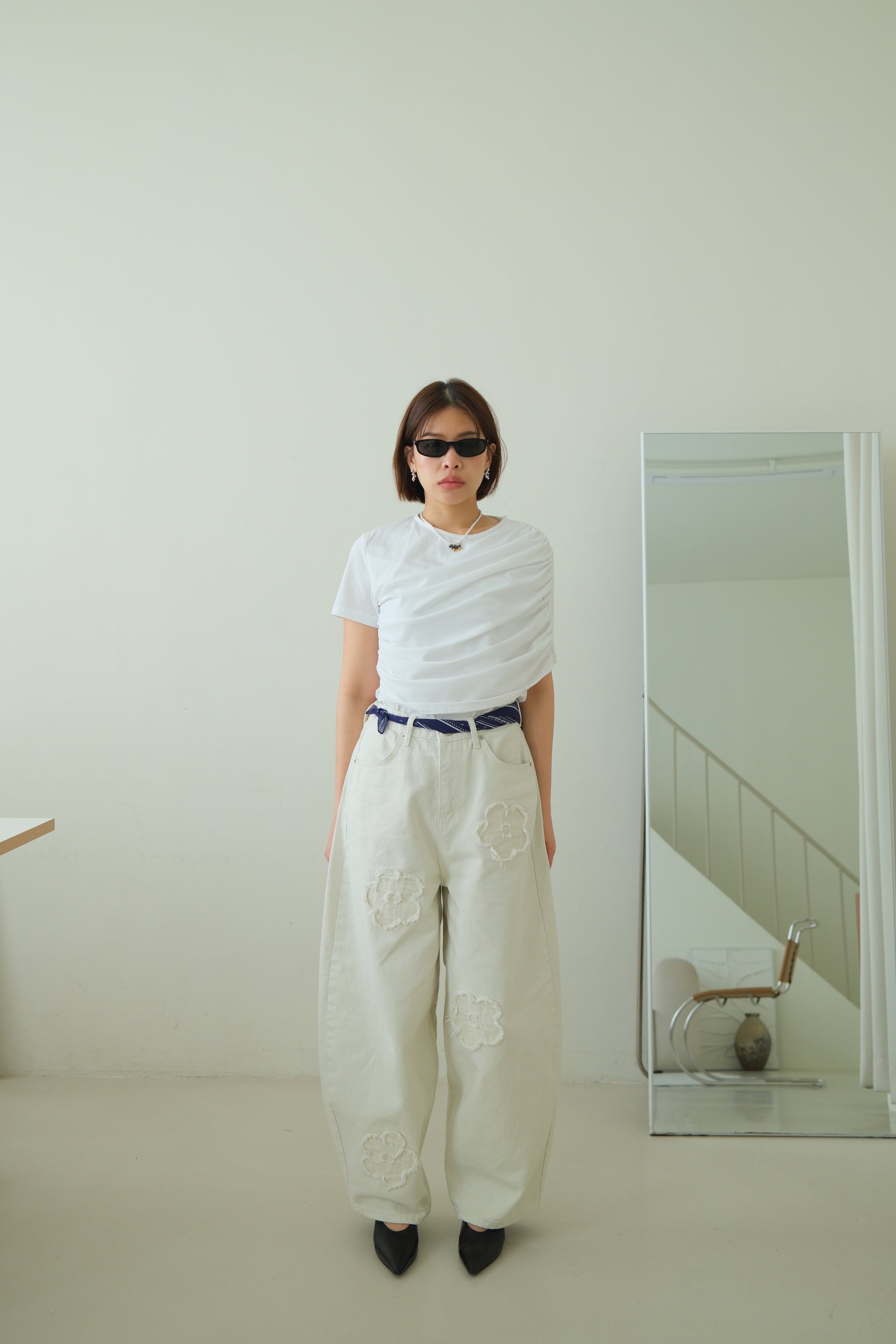 Kish Draped Shoulder Tee