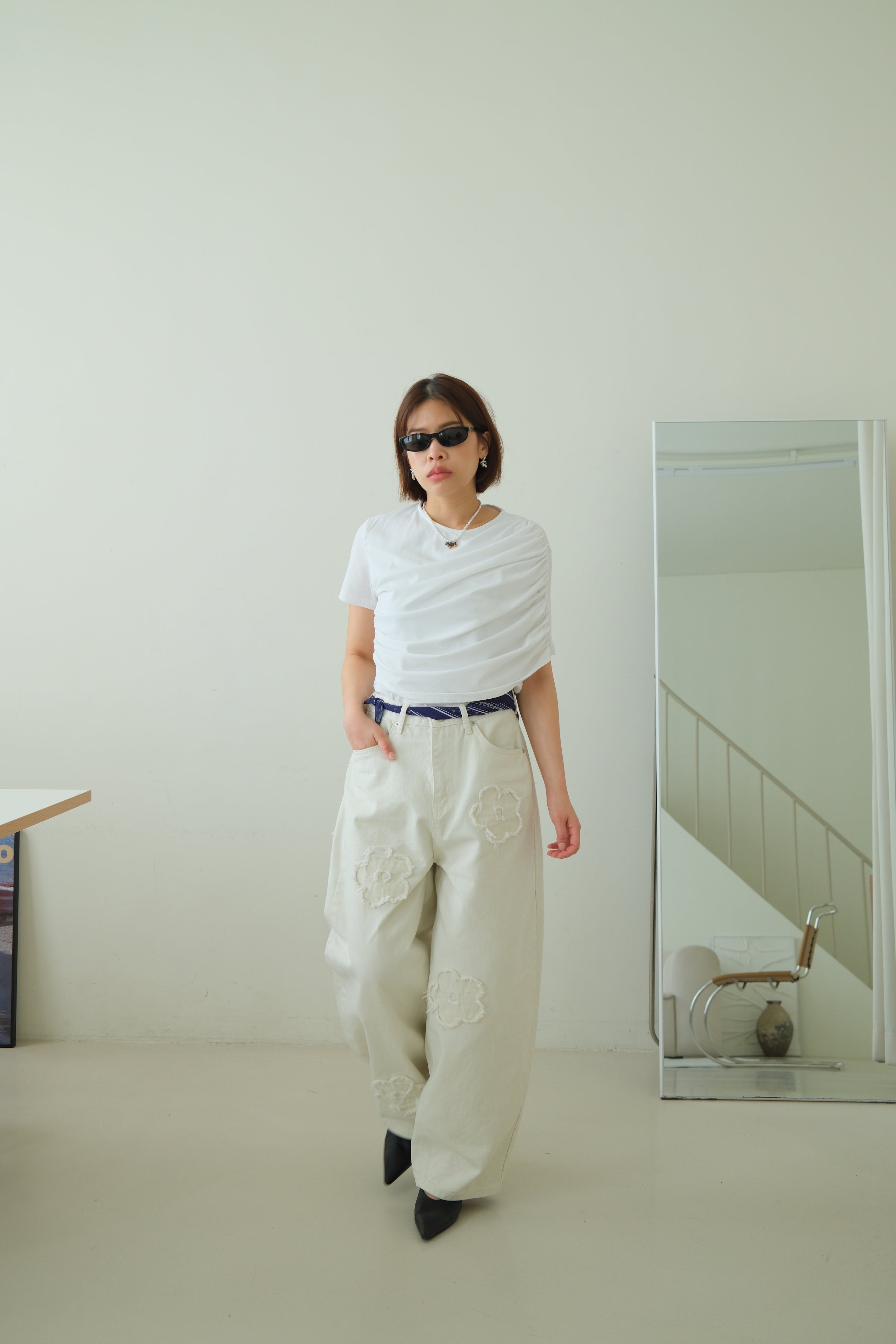 Kish Draped Shoulder Tee