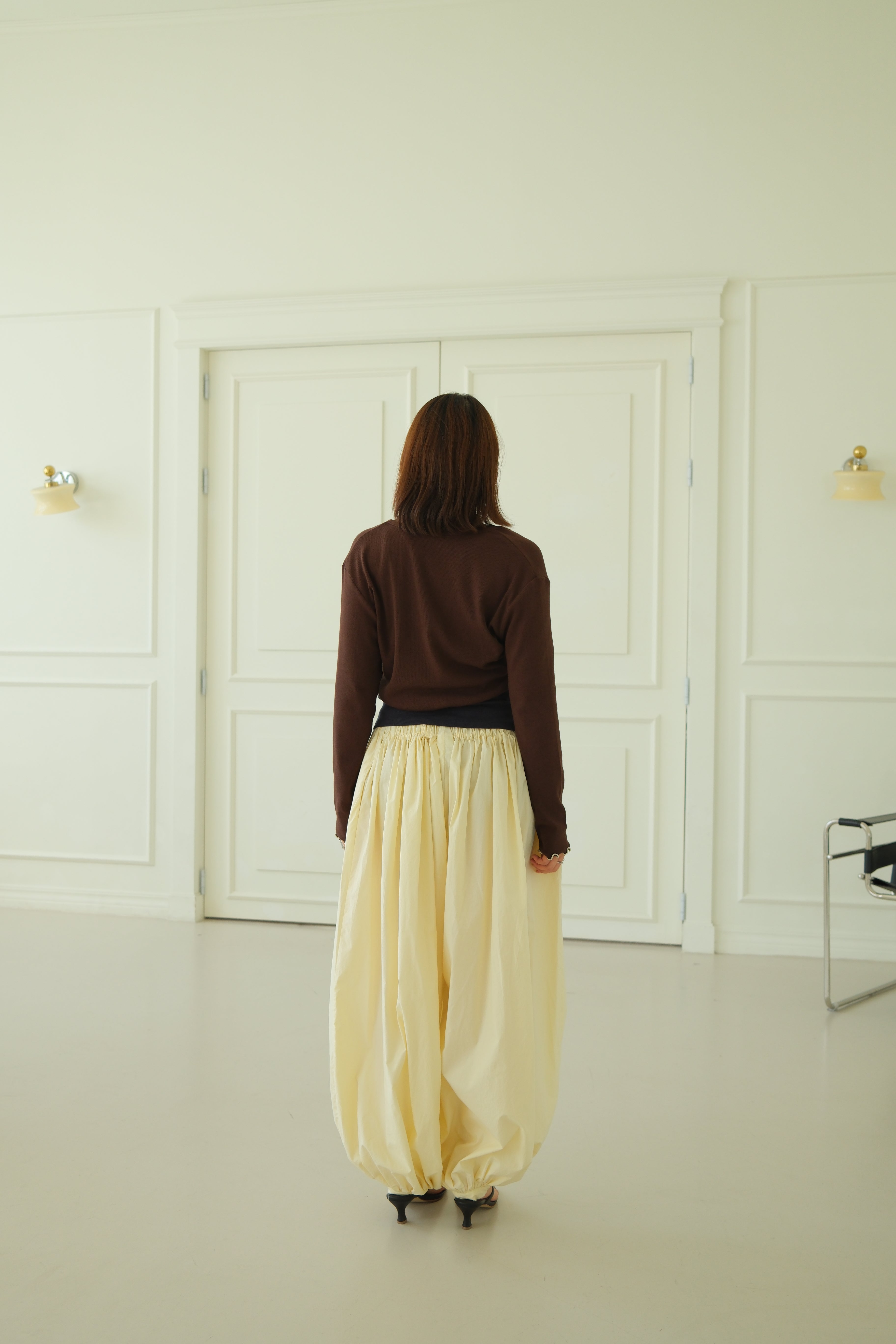 Moose frill edge crop cardigan