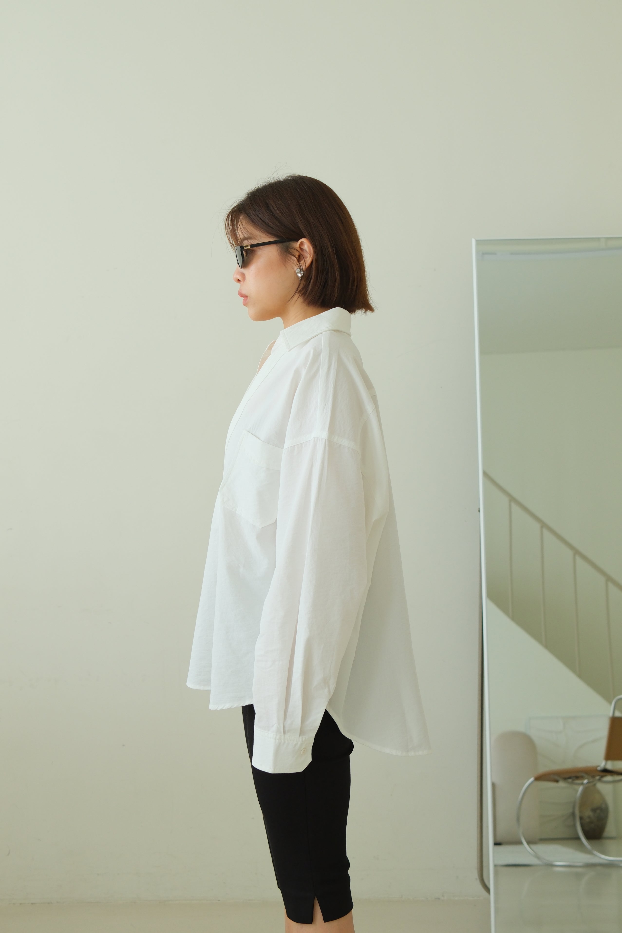 Kanne Layered Shirt with Deep V Overlay