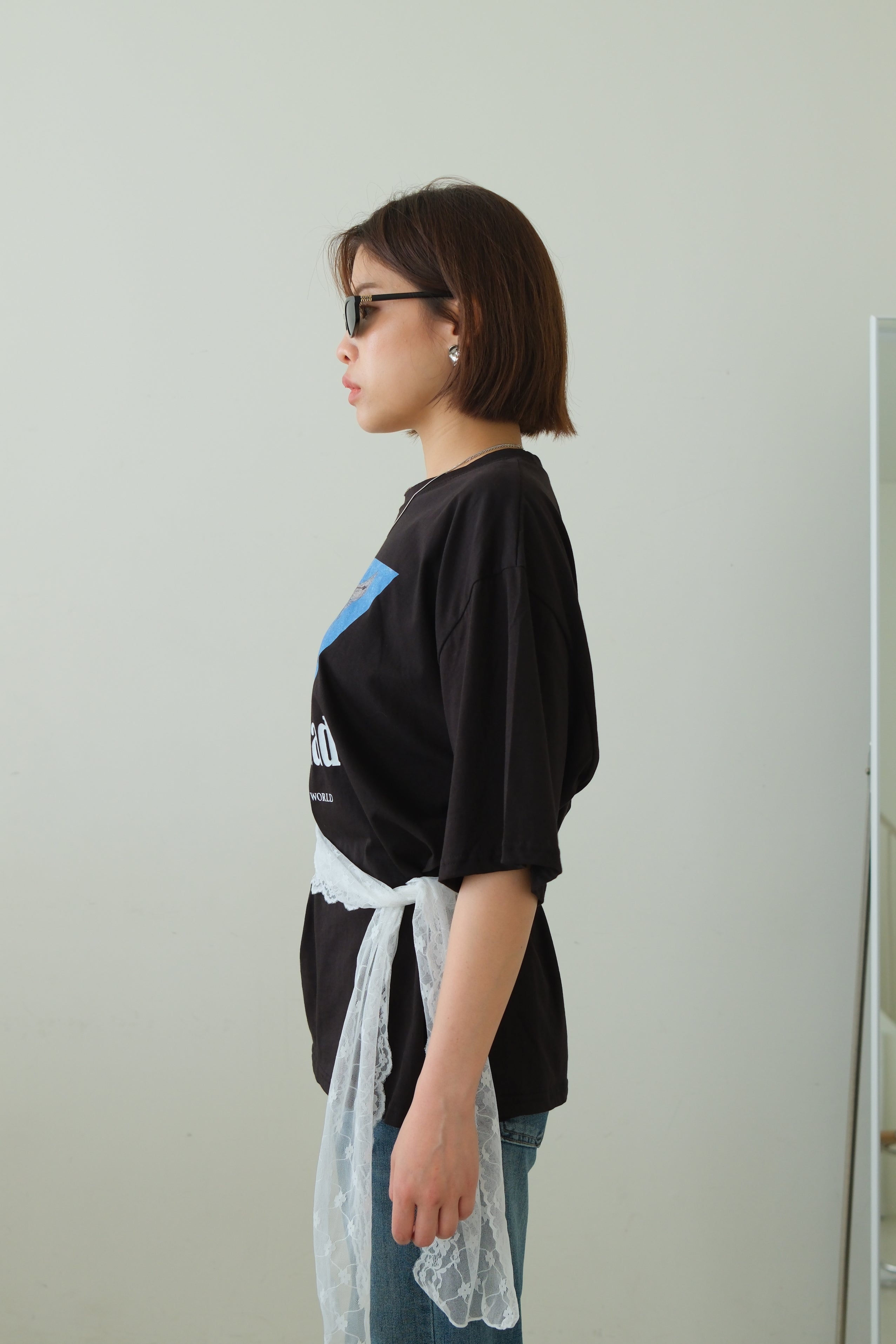 Lace Belt Detail Cupid Tee