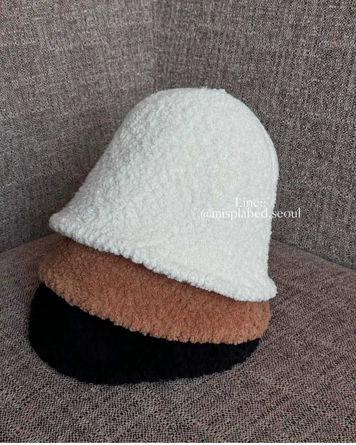 Fluffy cloche hat
