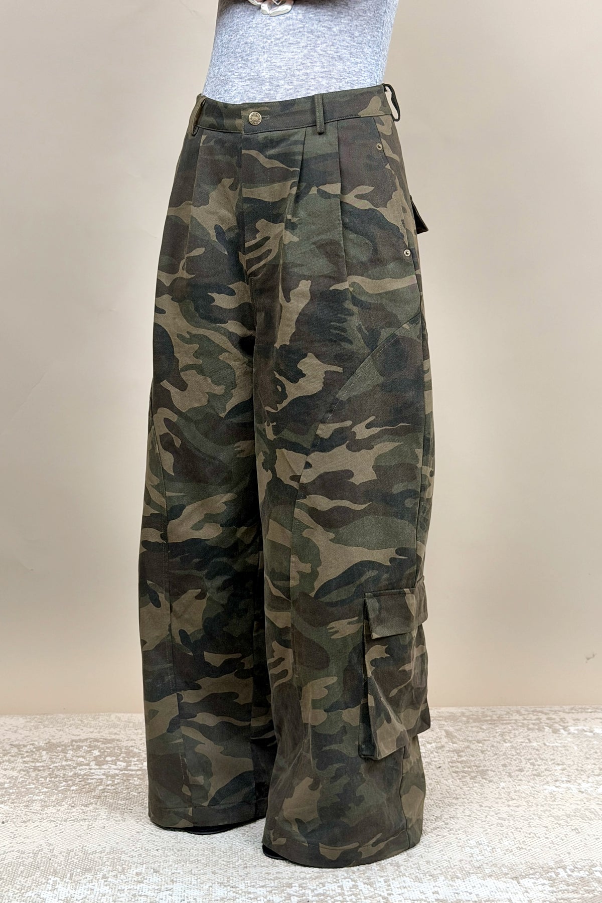 Ryder Camo Barrel Pants