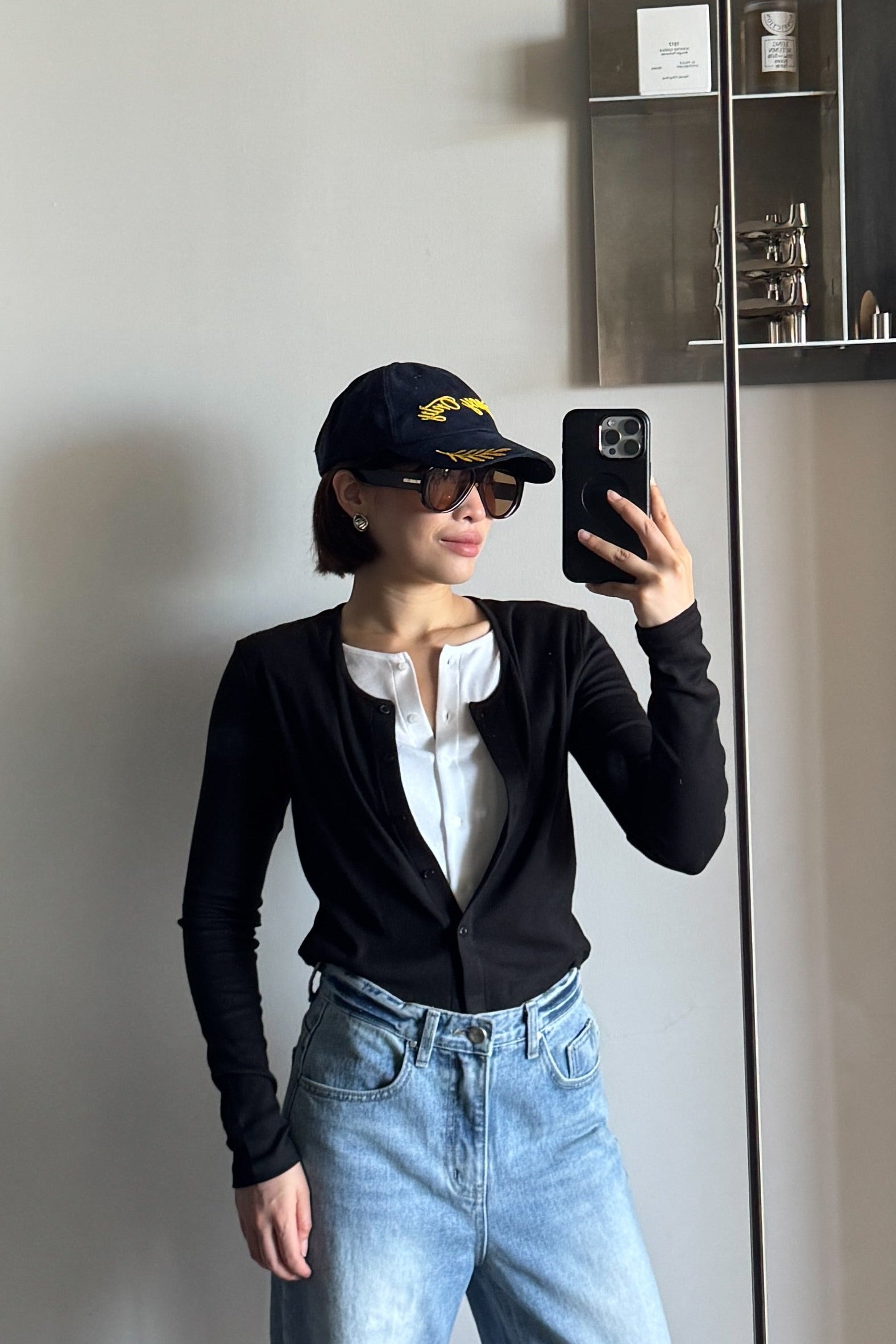 Janie double long sleeve cardigan