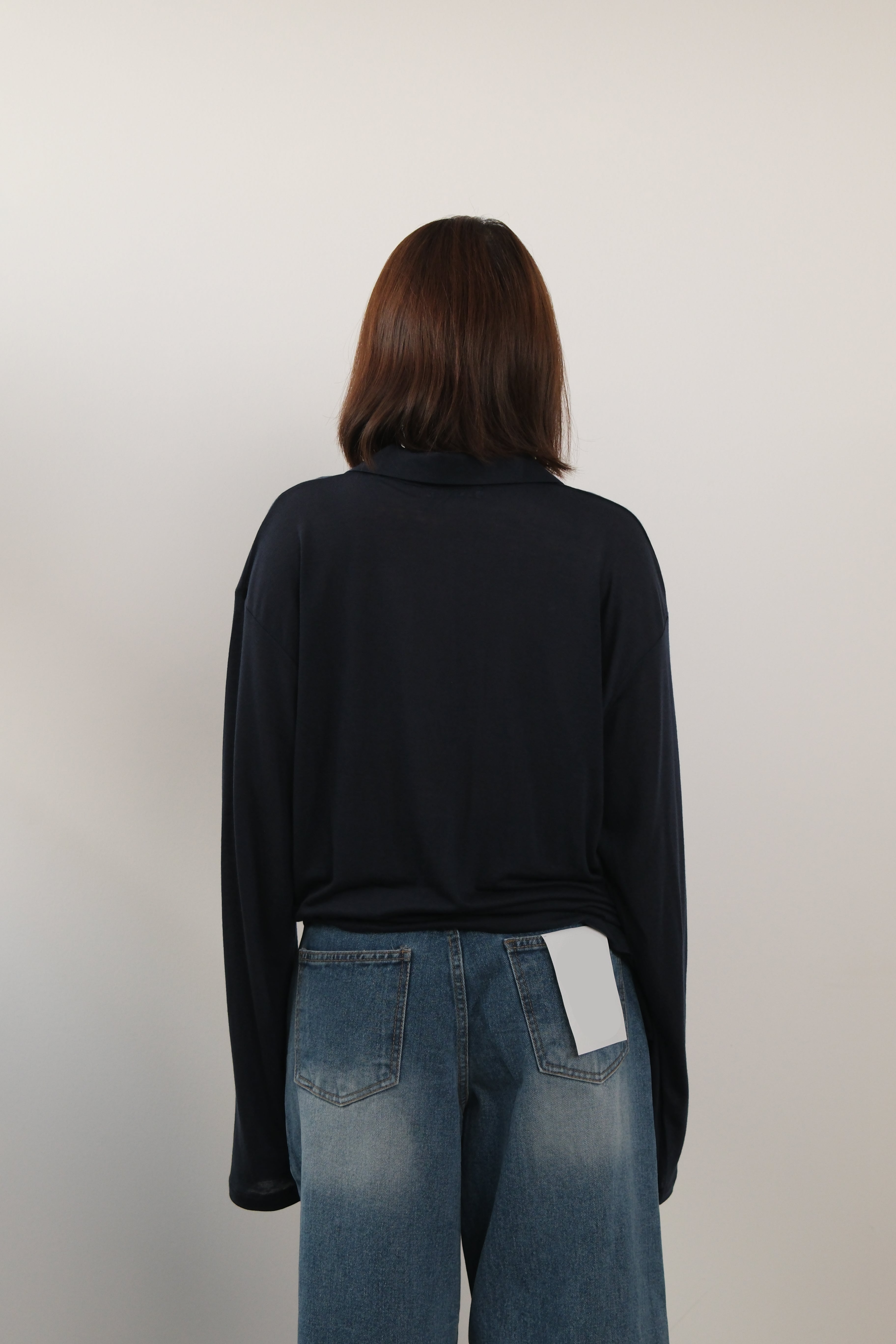 Lightweight polo longsleeve soft tee