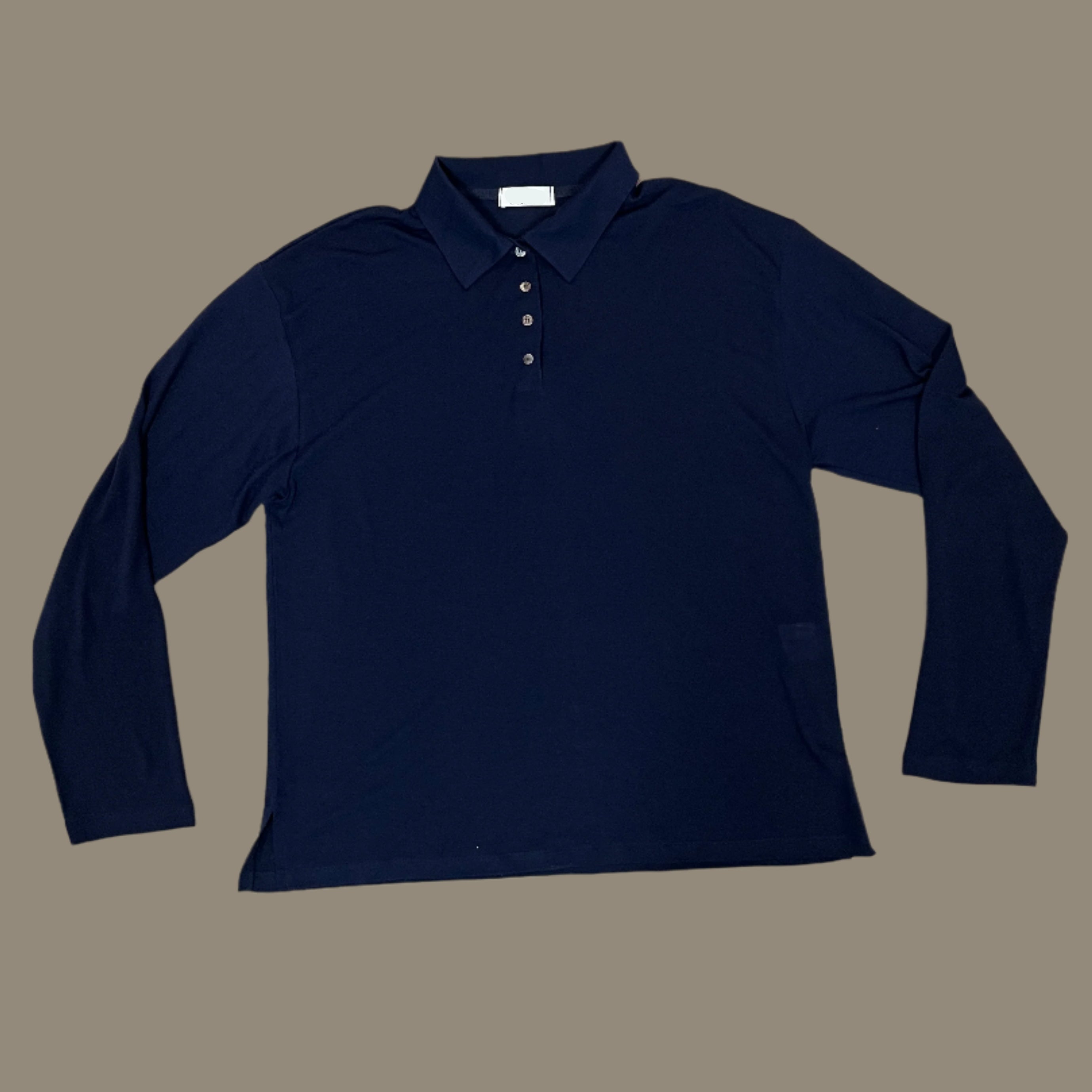 Lightweight polo longsleeve soft tee