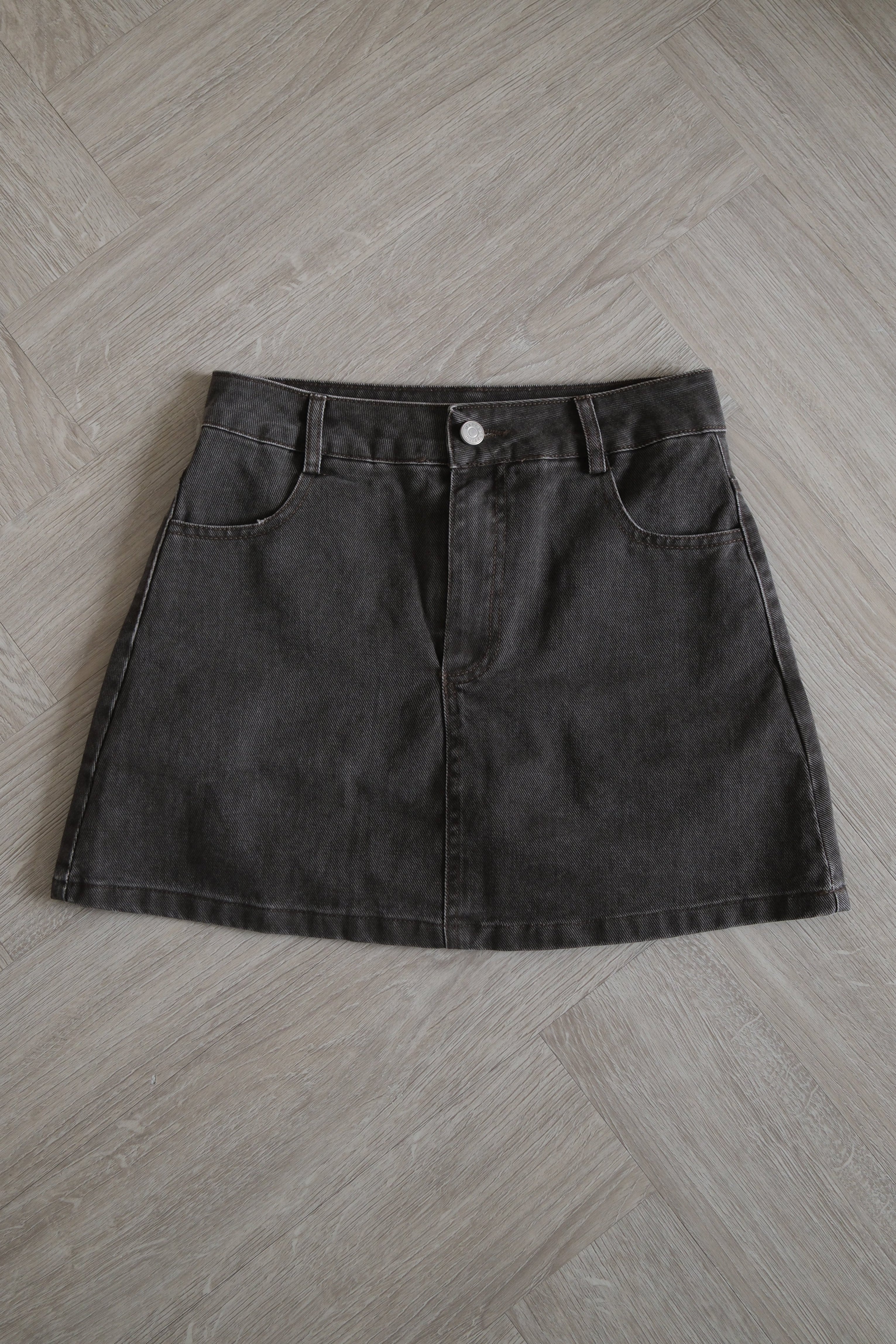 Vintage Denim mini skirt (shorts inside)