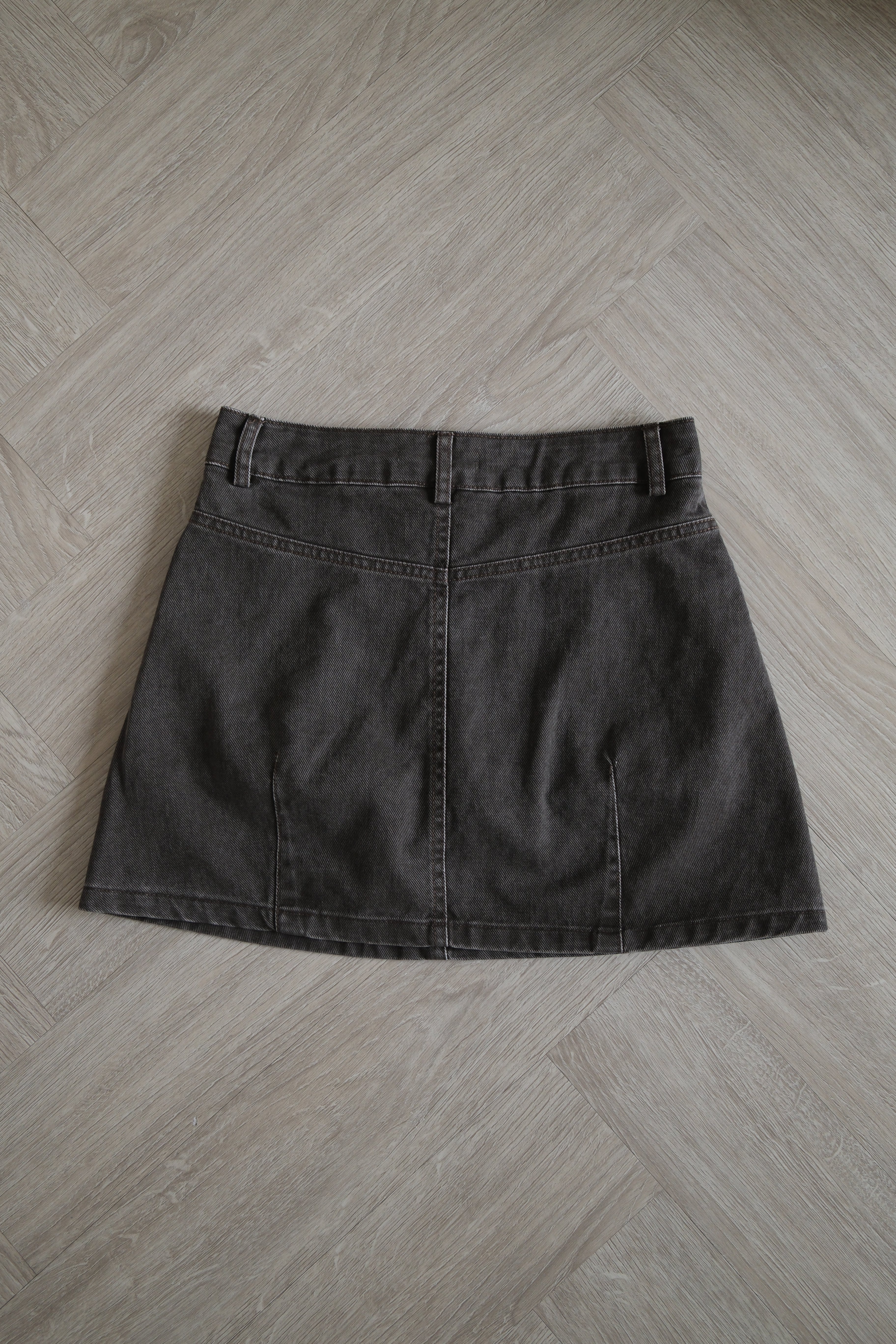 Vintage Denim mini skirt (shorts inside)