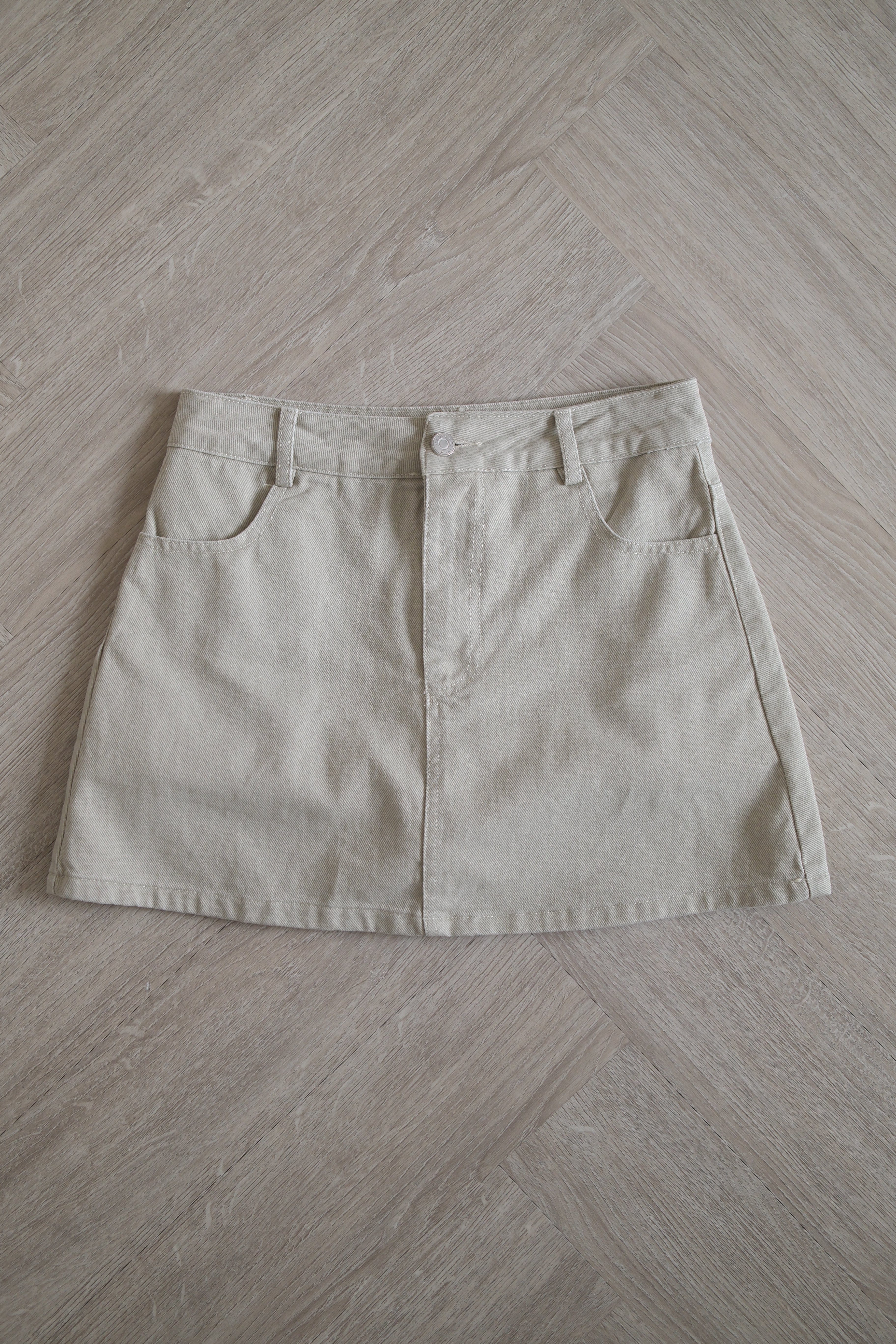 Vintage Denim mini skirt (shorts inside)