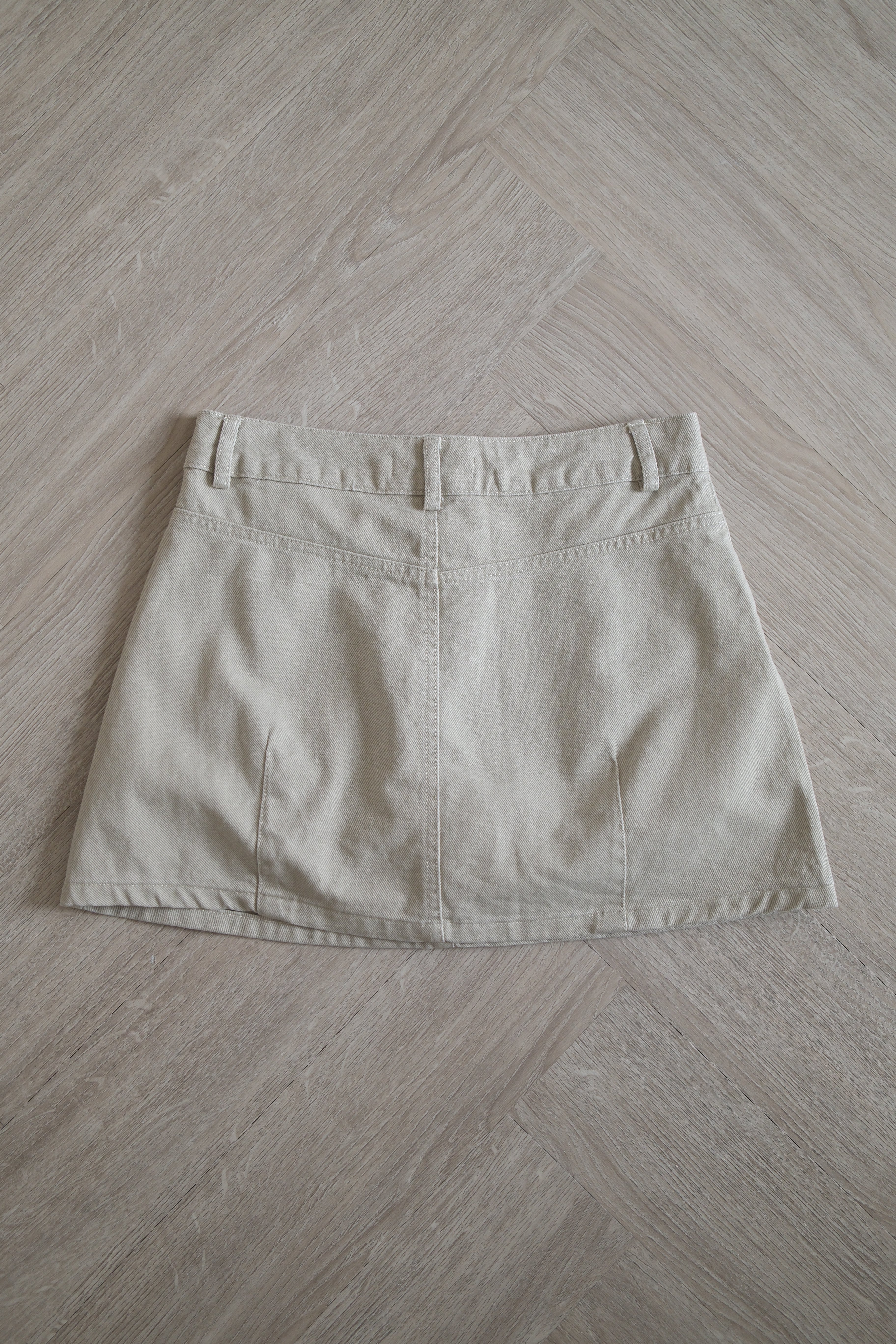 Vintage Denim mini skirt (shorts inside)