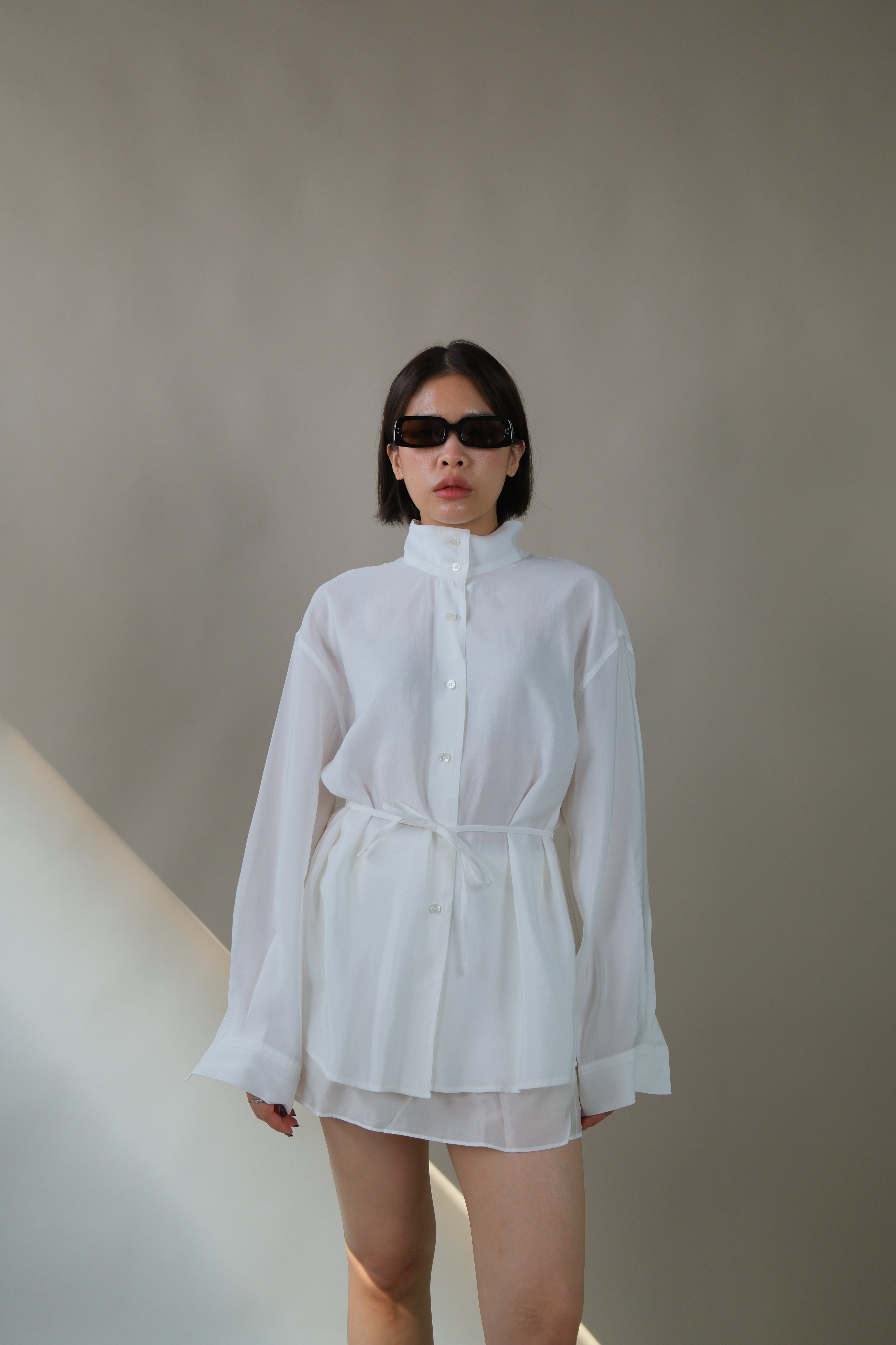 Hej funnel sheer shirt