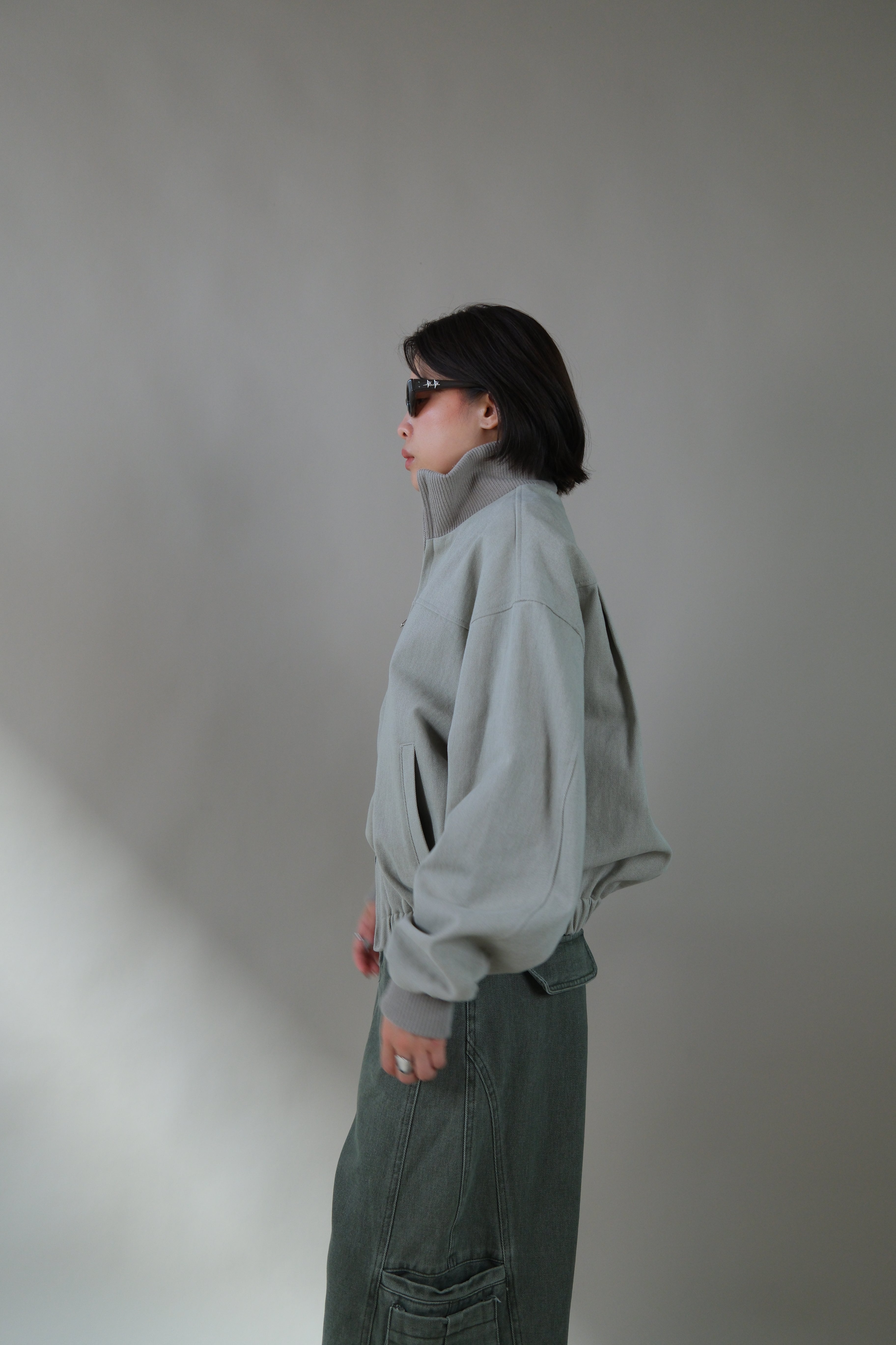 Frinze zip up bomber jacket