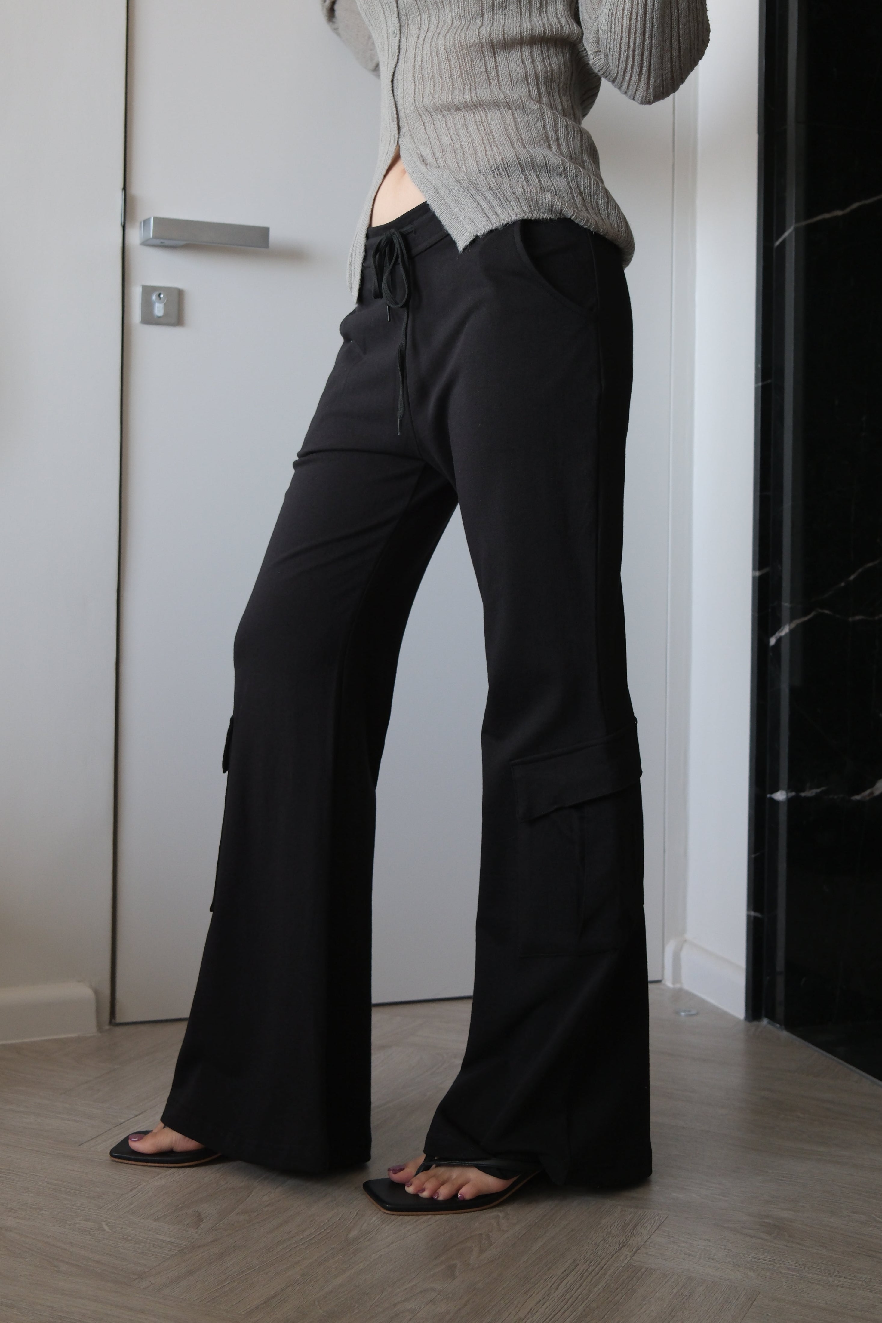 Vintage cargo flared pants