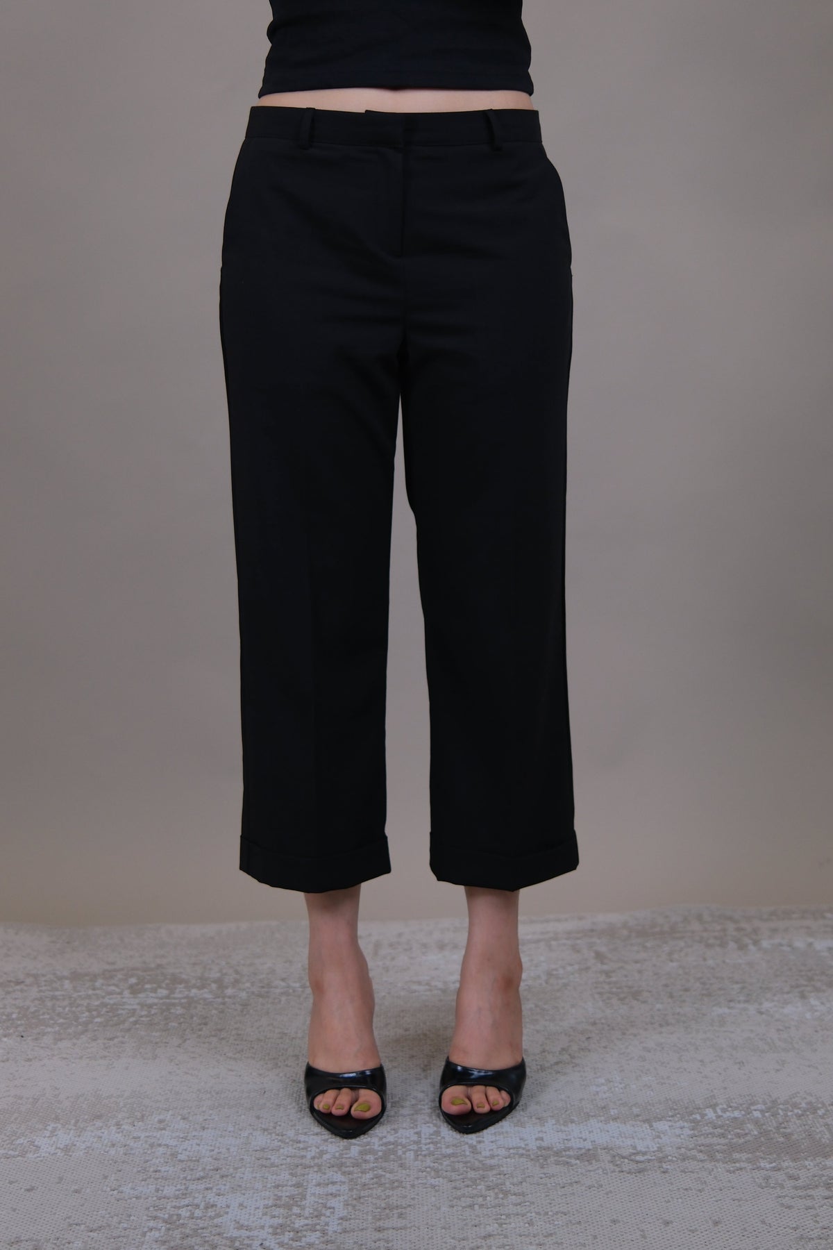 Margot Cuffed Crop Slacks