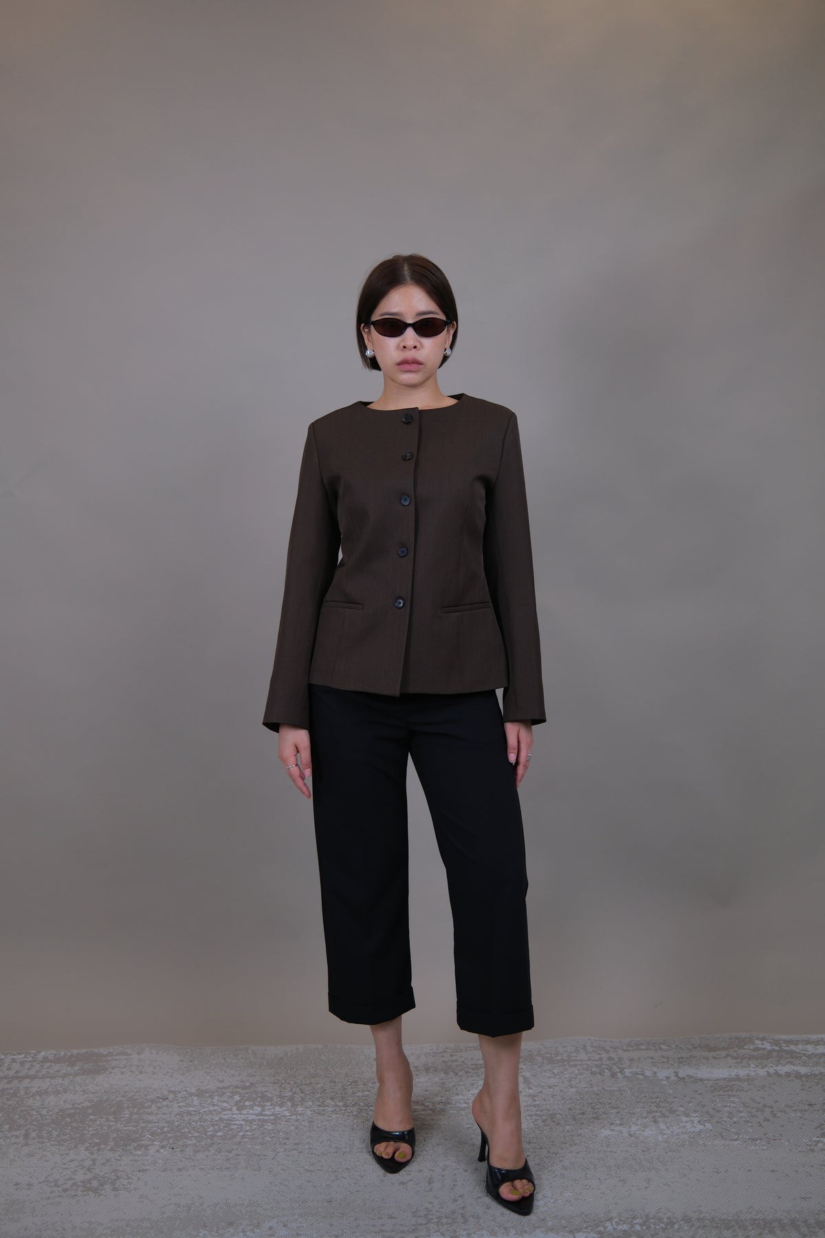 Margot Cuffed Crop Slacks