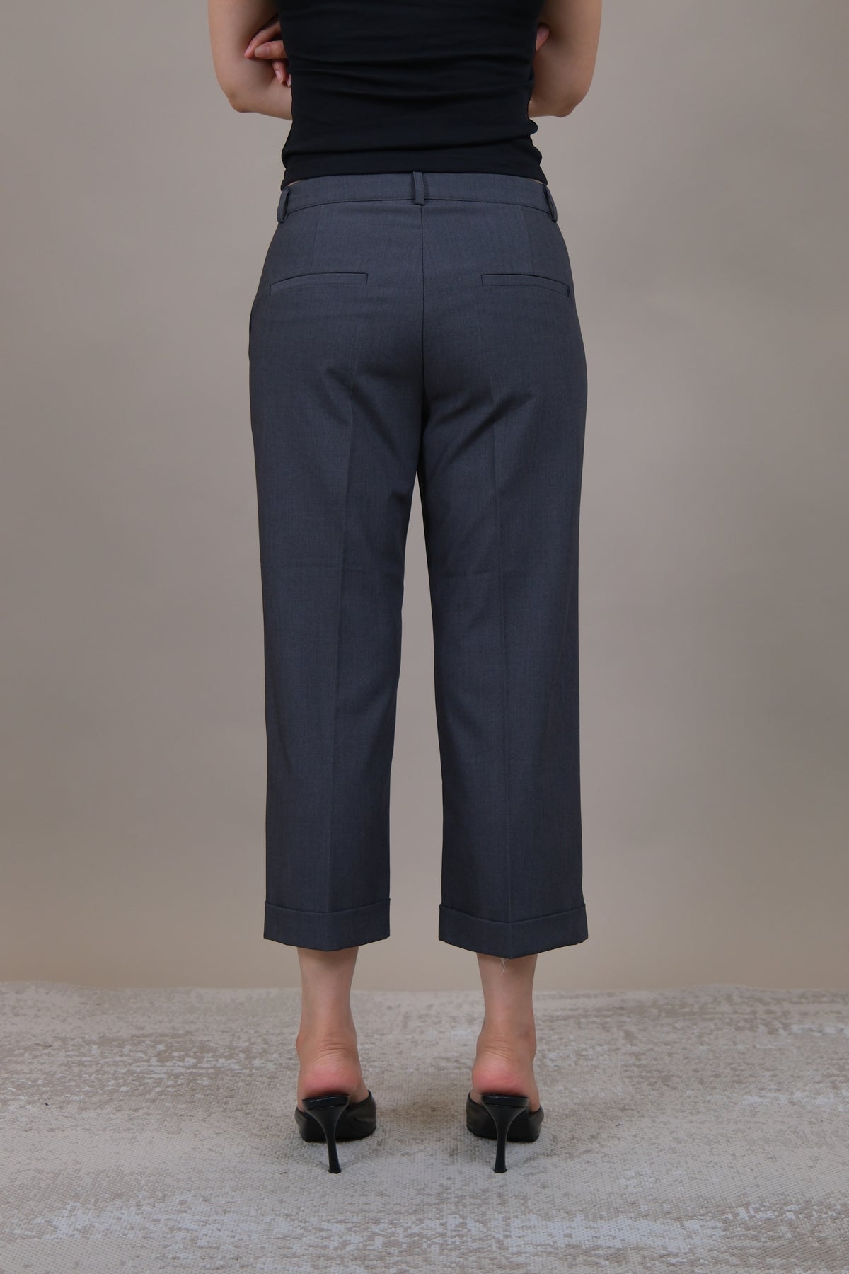 Margot Cuffed Crop Slacks