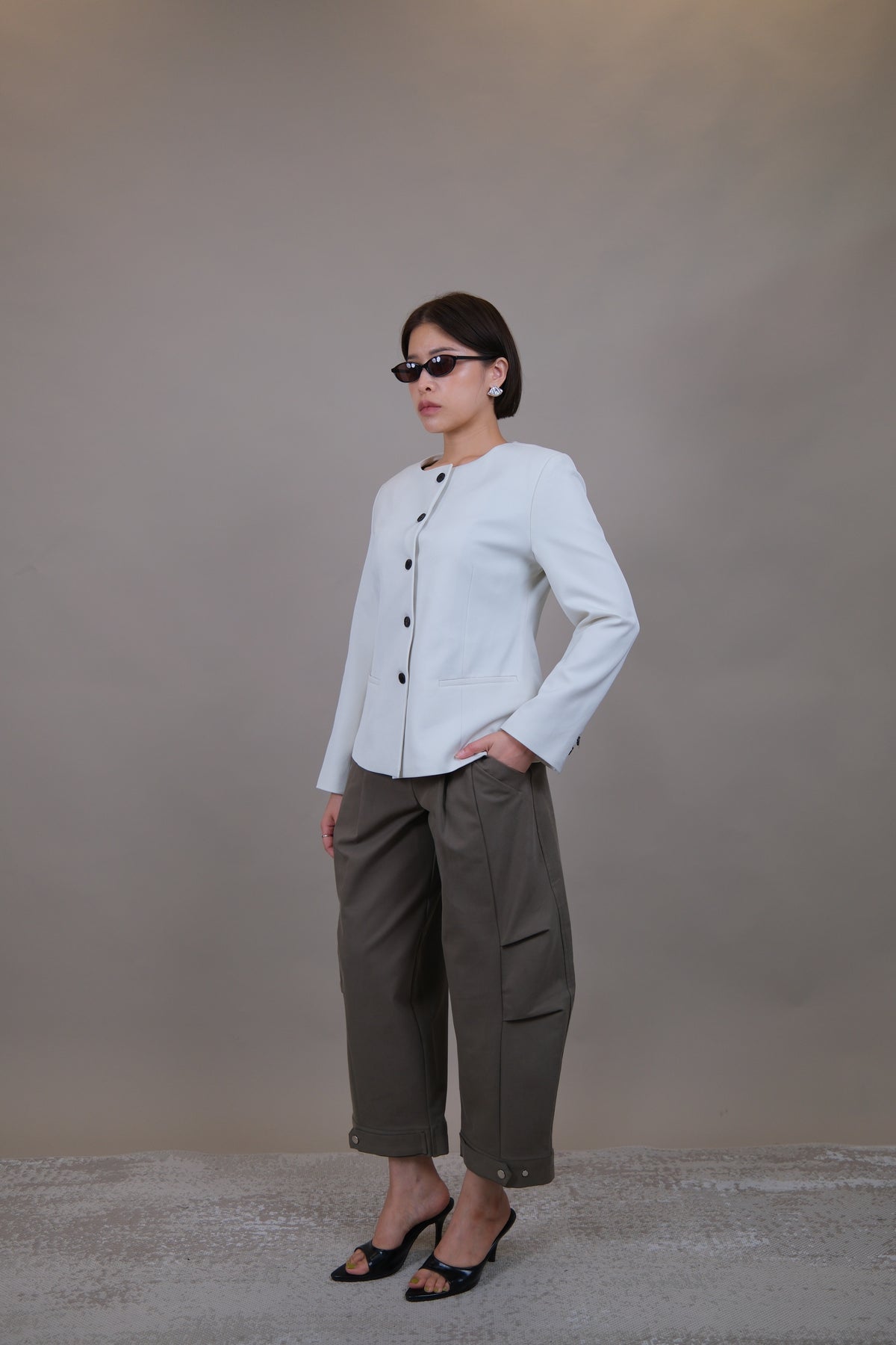 Kori Curved Crop Trousers