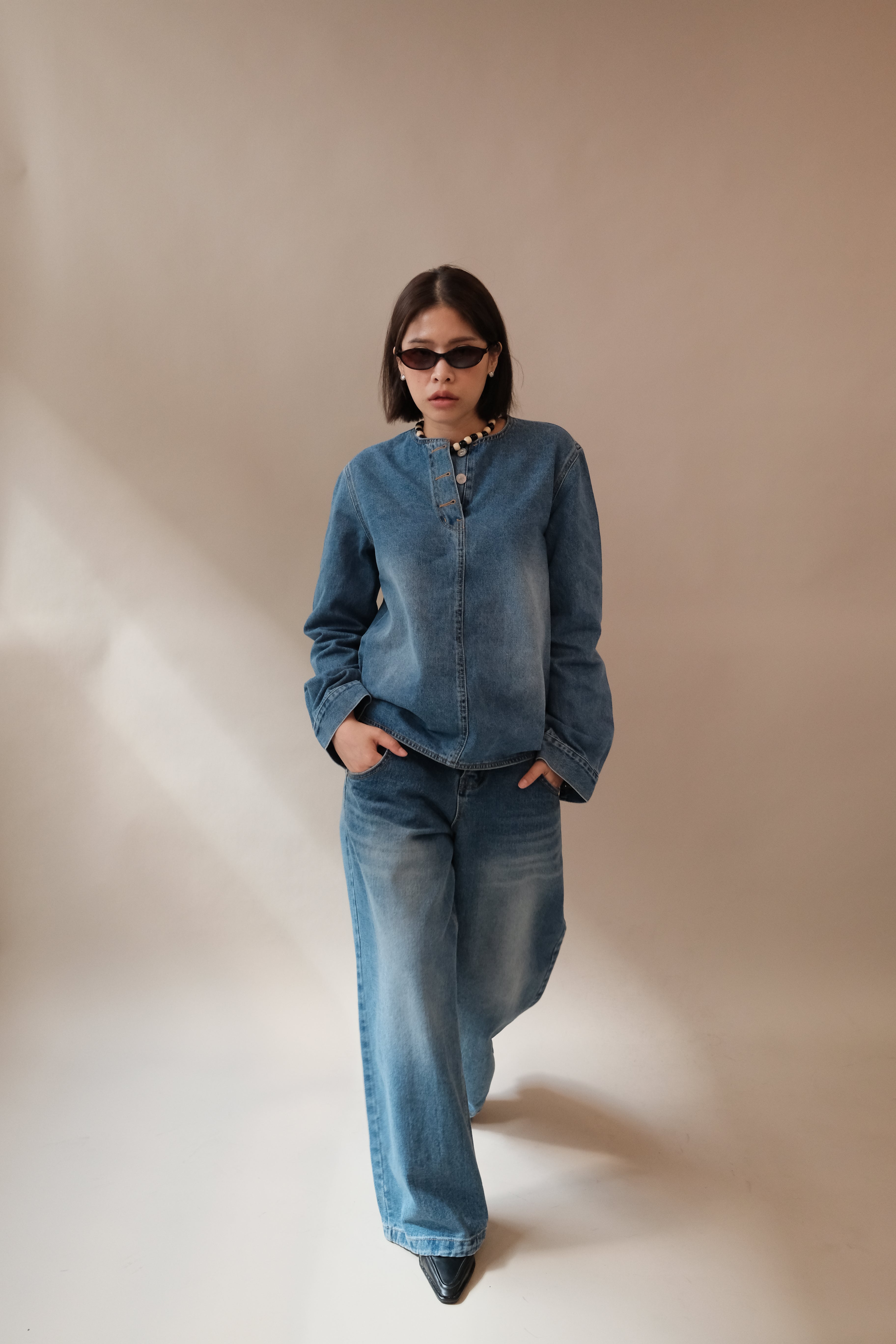 Daria denim blouse