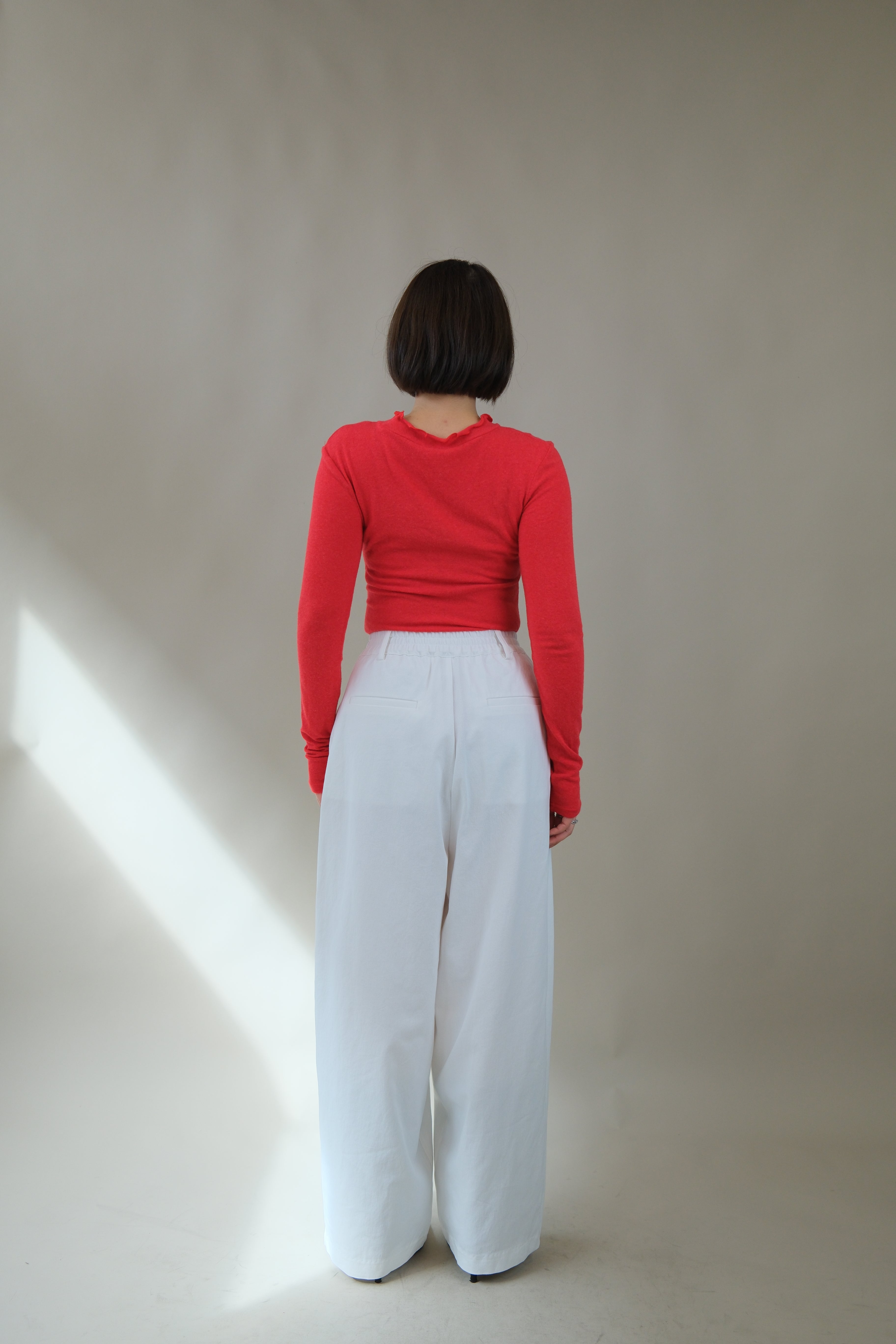 Polly elasticated waist wide leg pants