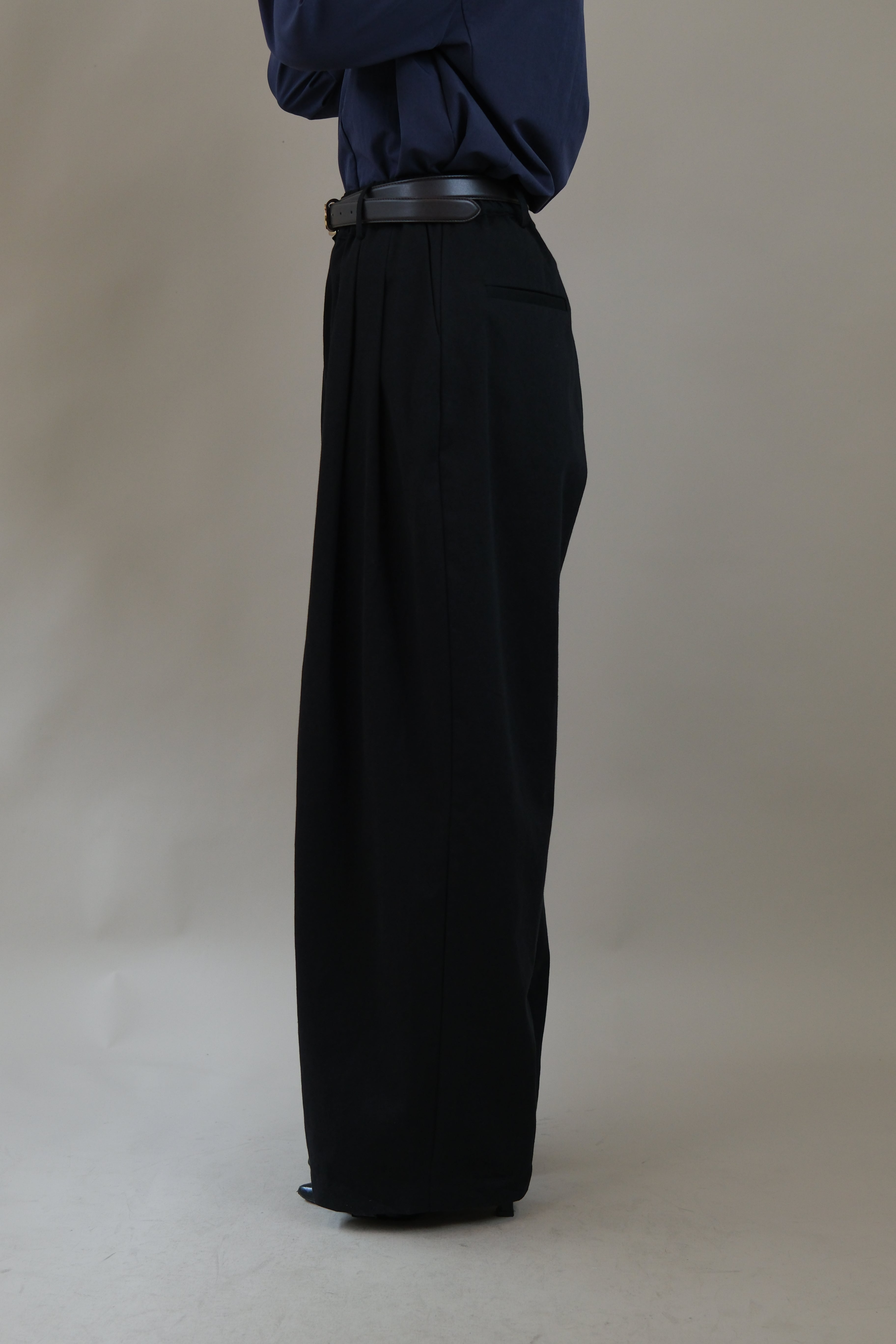 Polly elasticated waist wide leg pants
