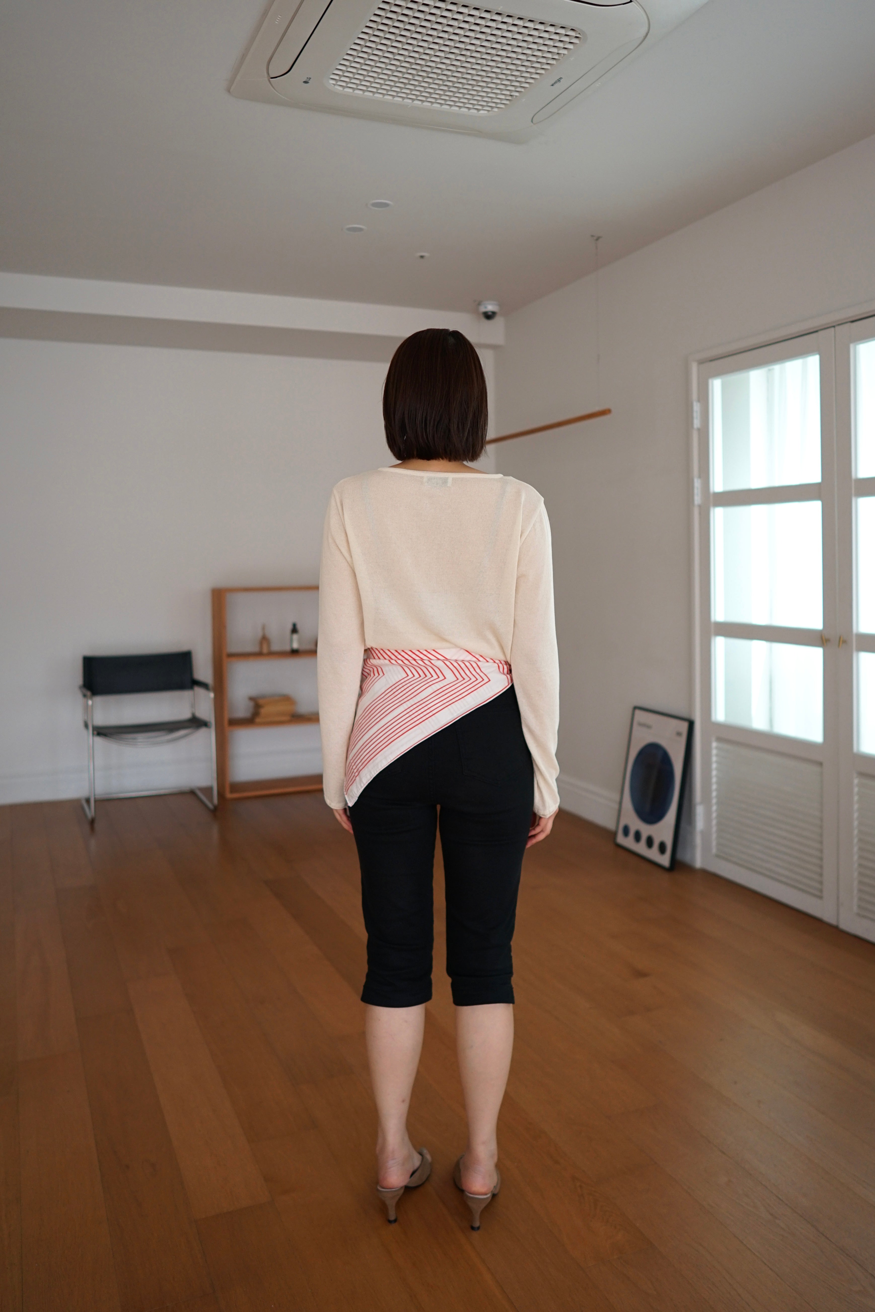 lightweight round neck cardigan
