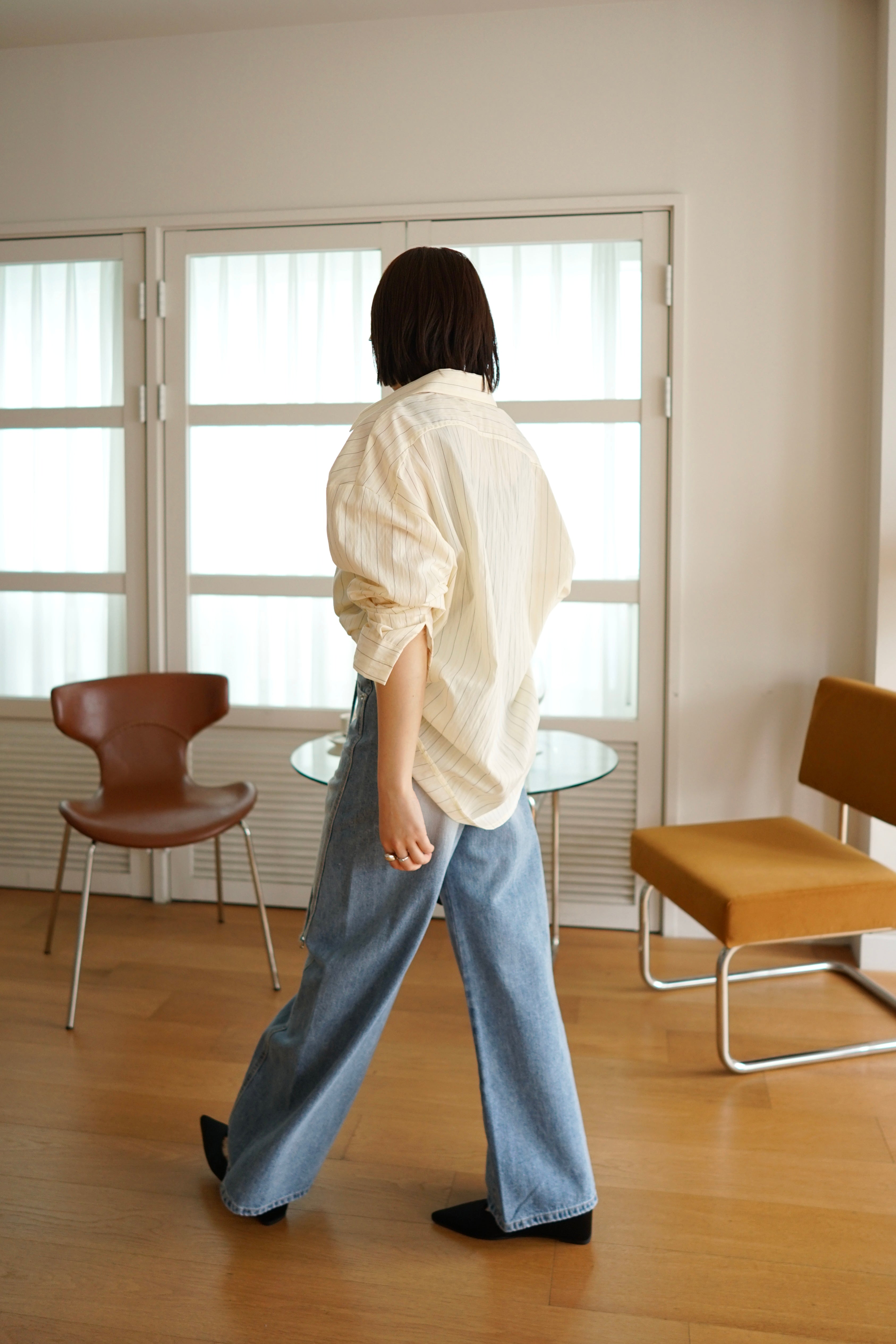 Lenon high rise straight wide leg jeans