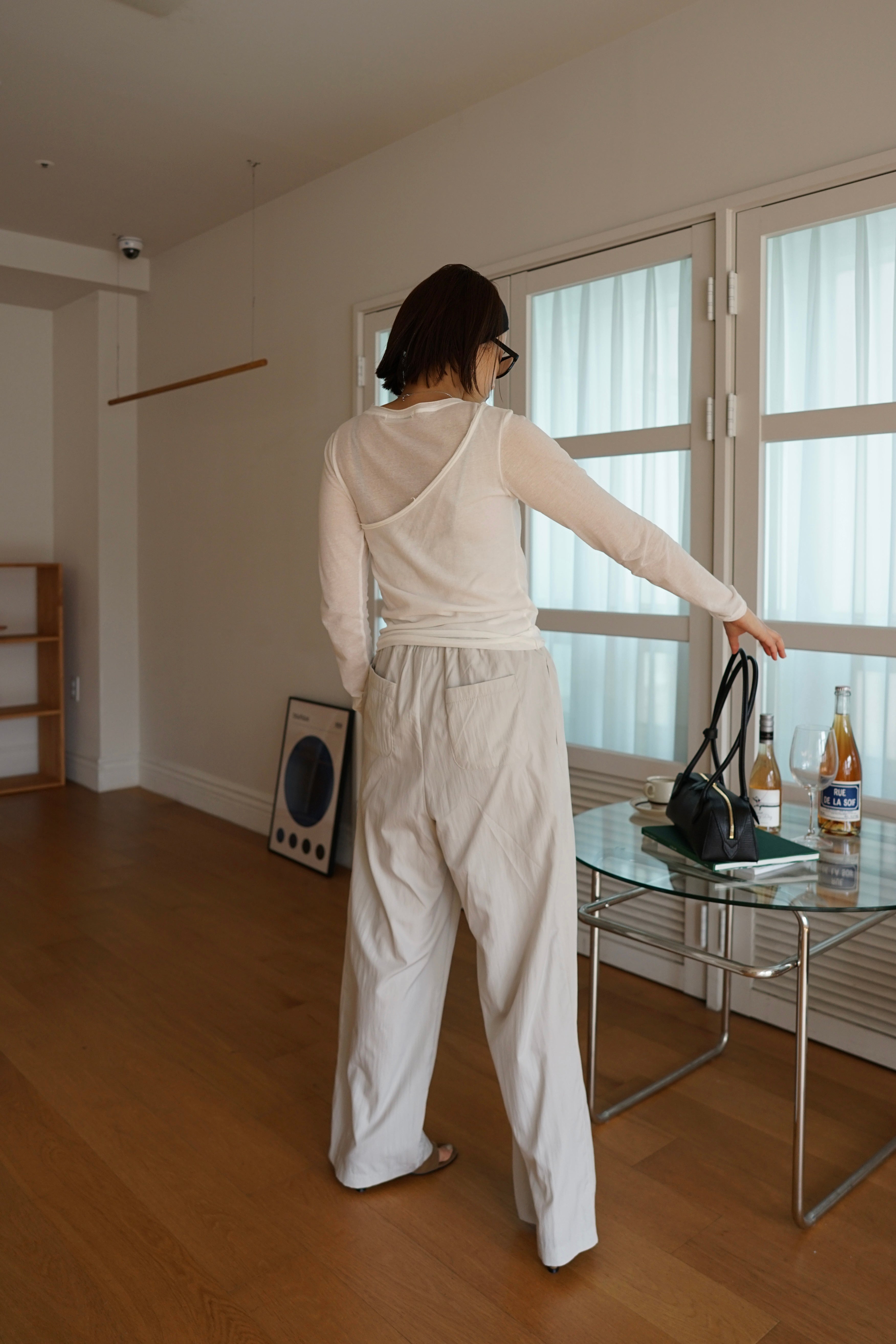 double-layer lightweight long sleeve tee