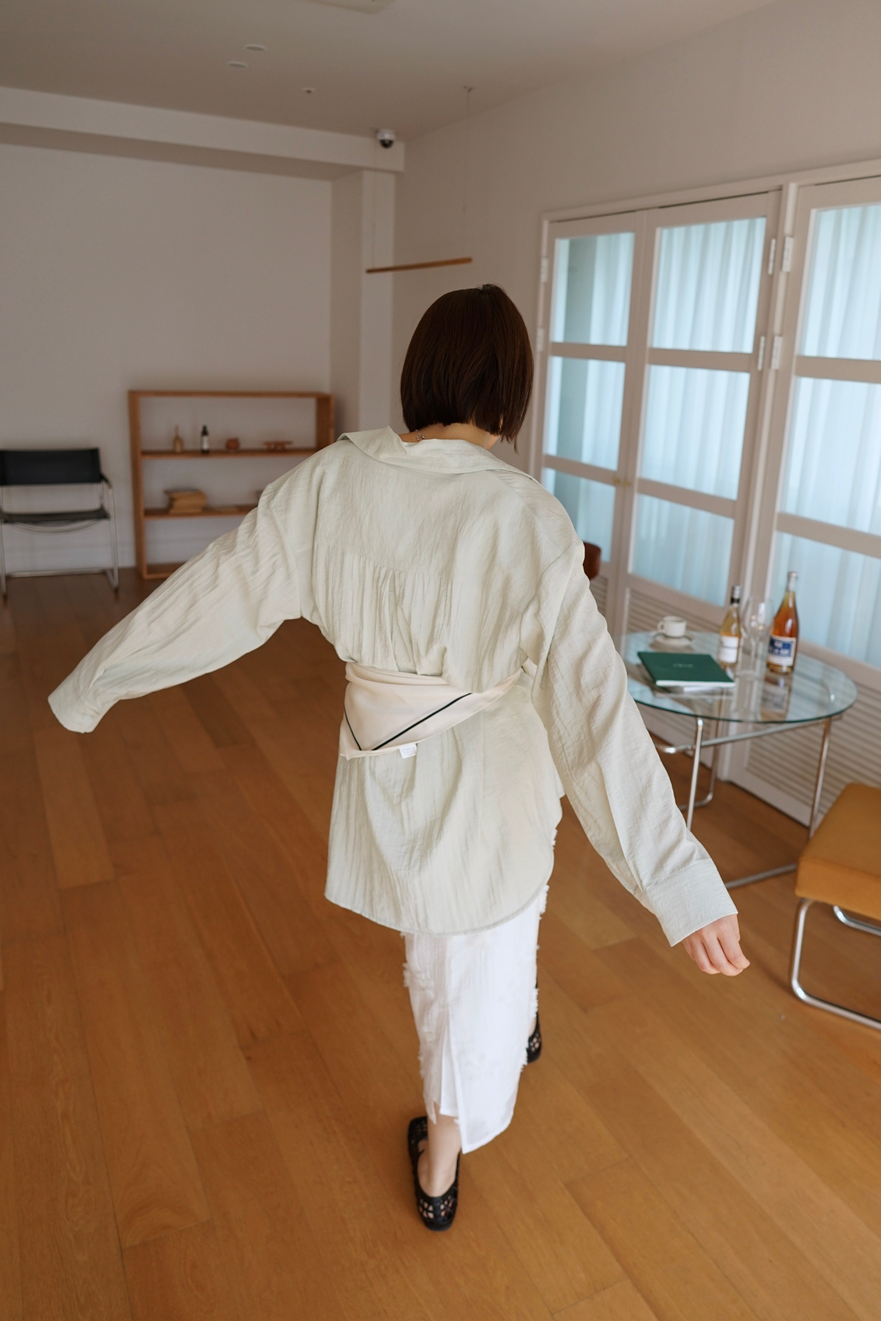 Mina pastel pocket oversized shirt