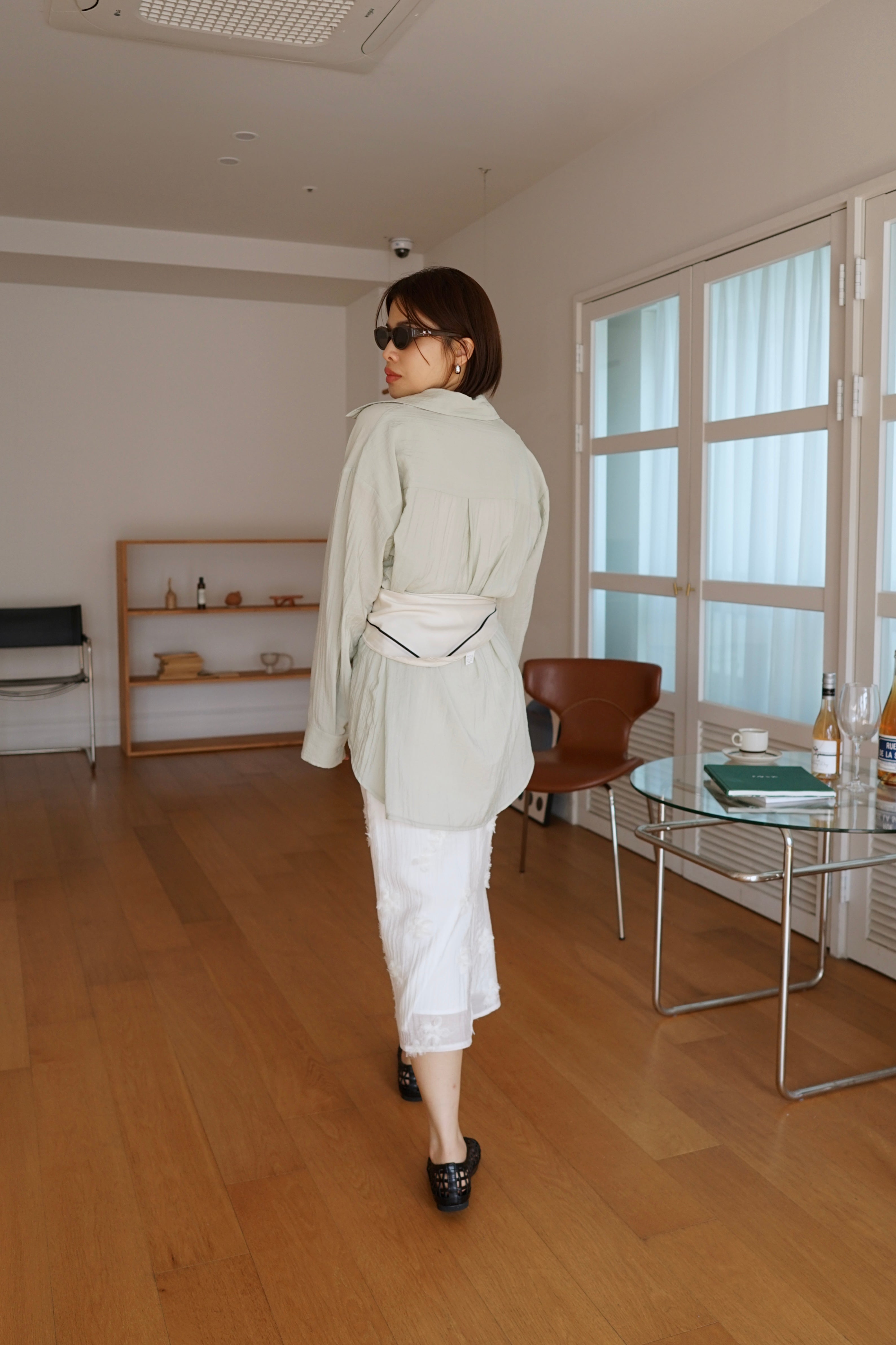 Mina pastel pocket oversized shirt