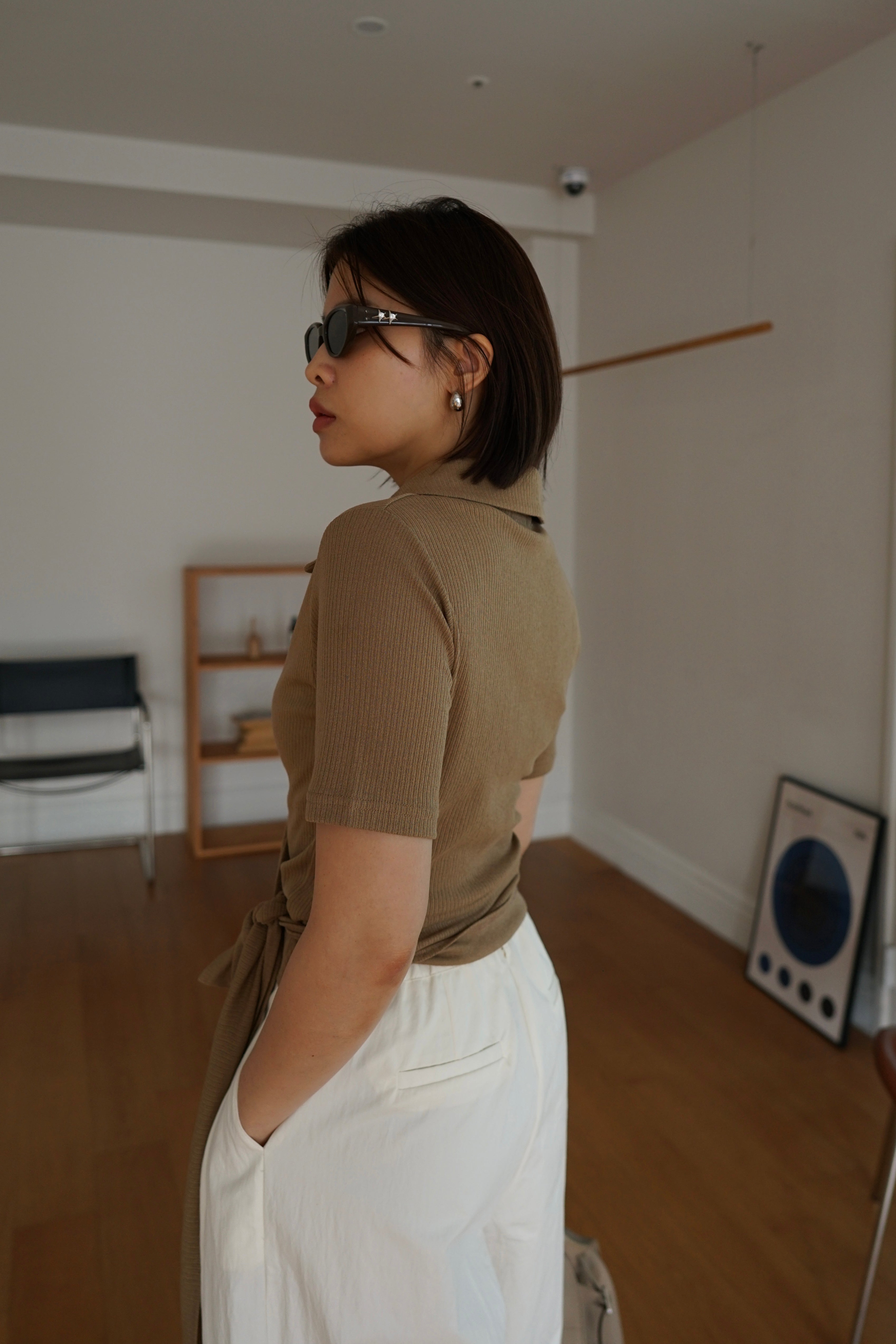 Rei wrap polo top