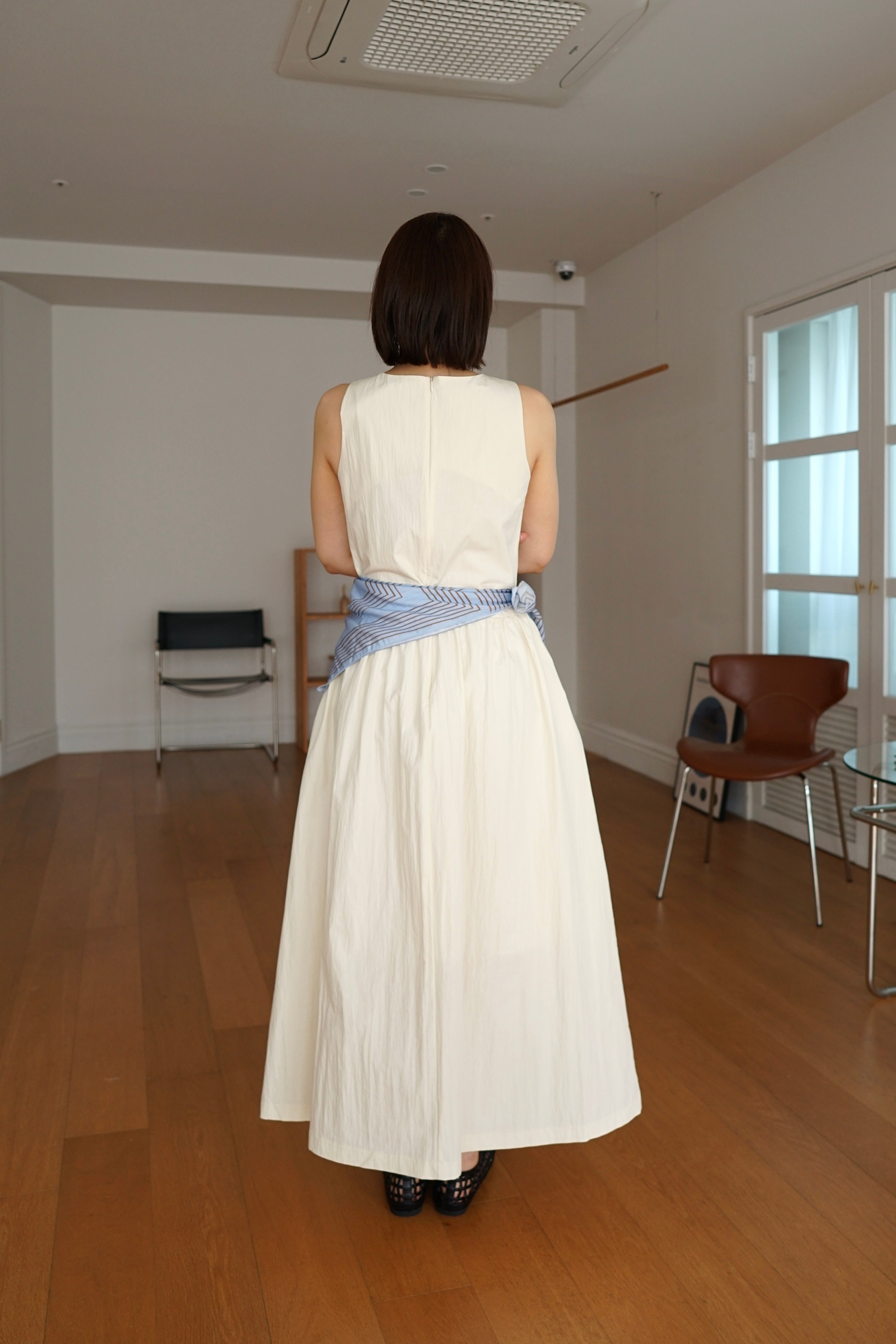 Nappa maxi dress