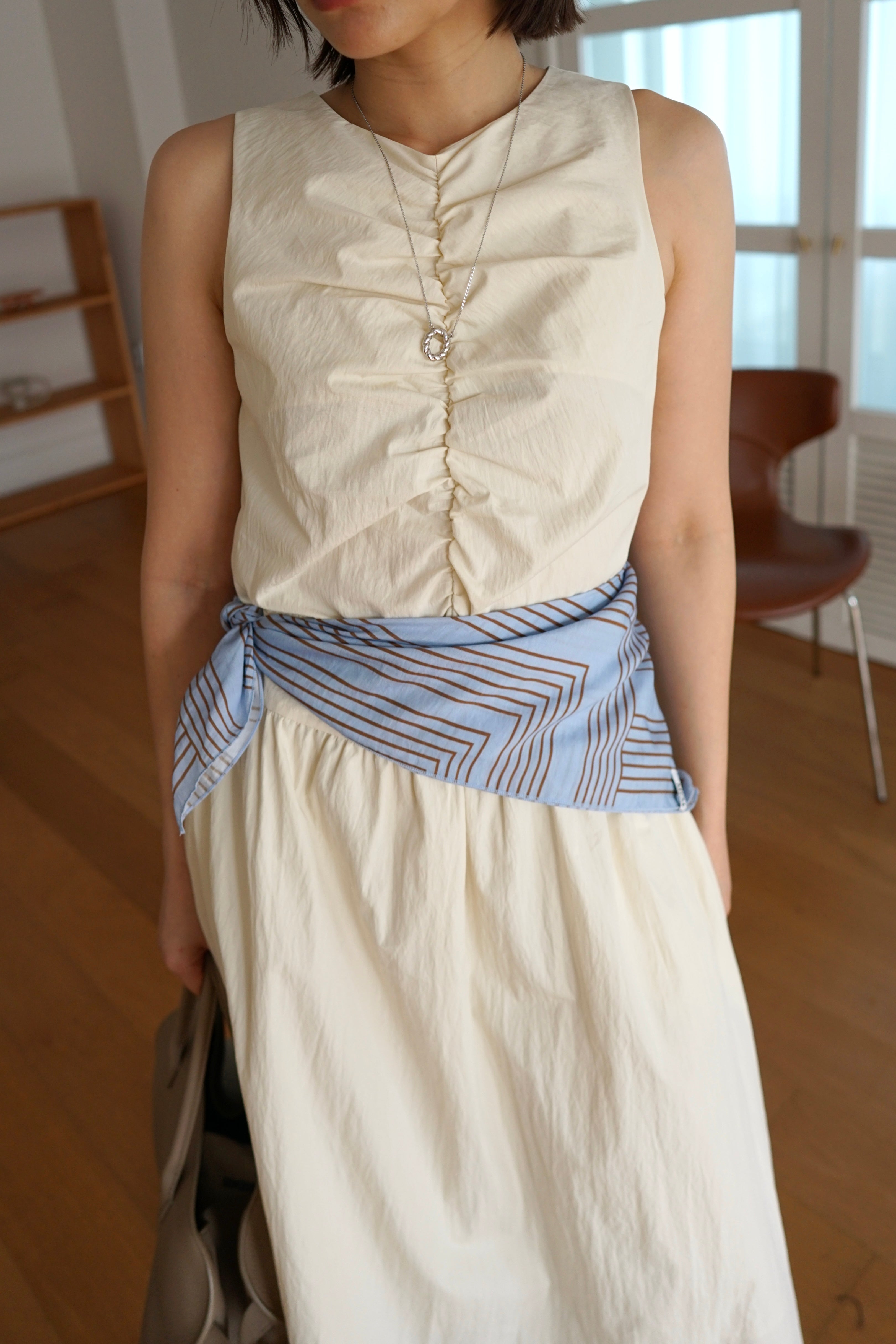 Nappa maxi dress