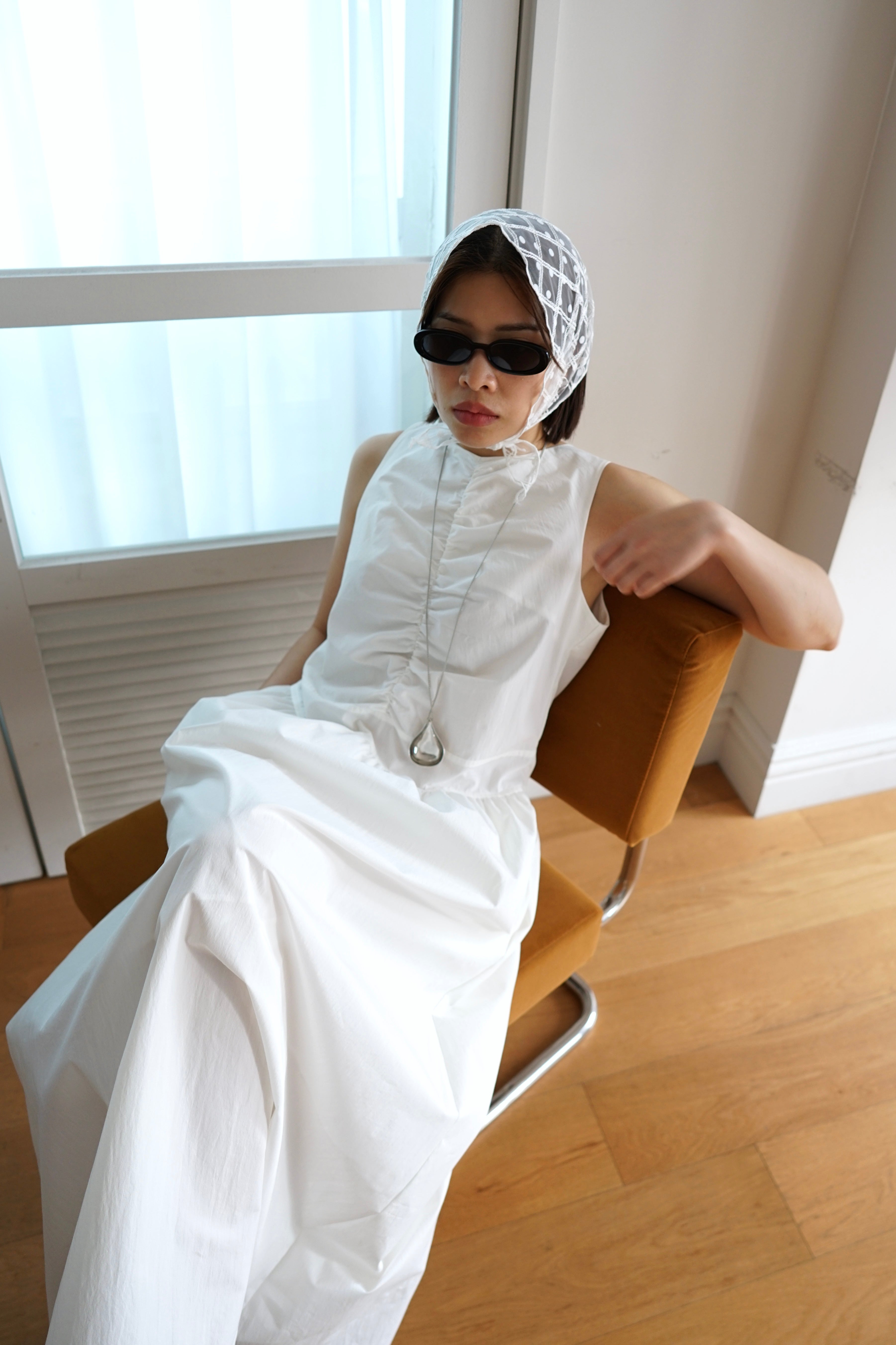 Nappa maxi dress