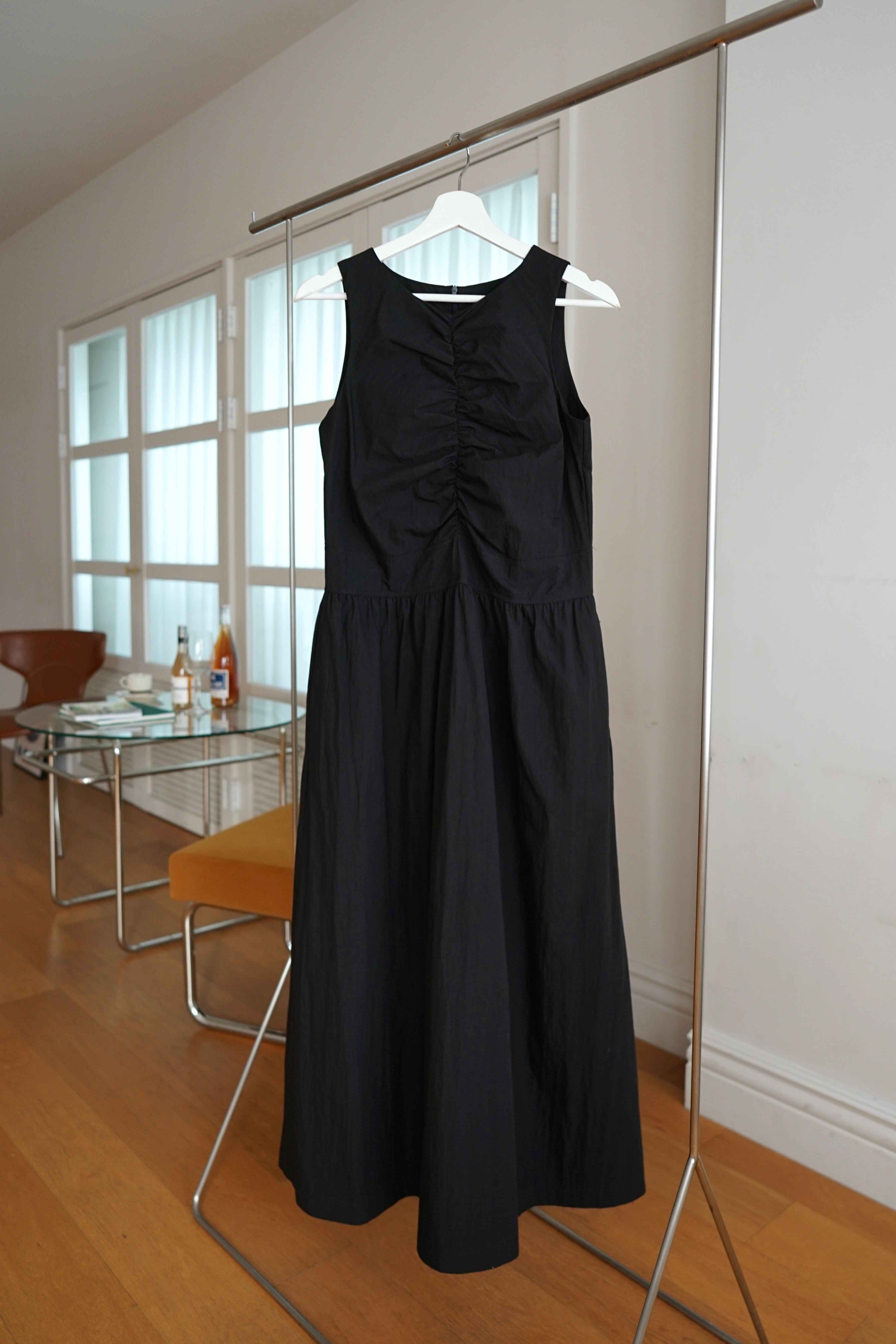 Nappa maxi dress