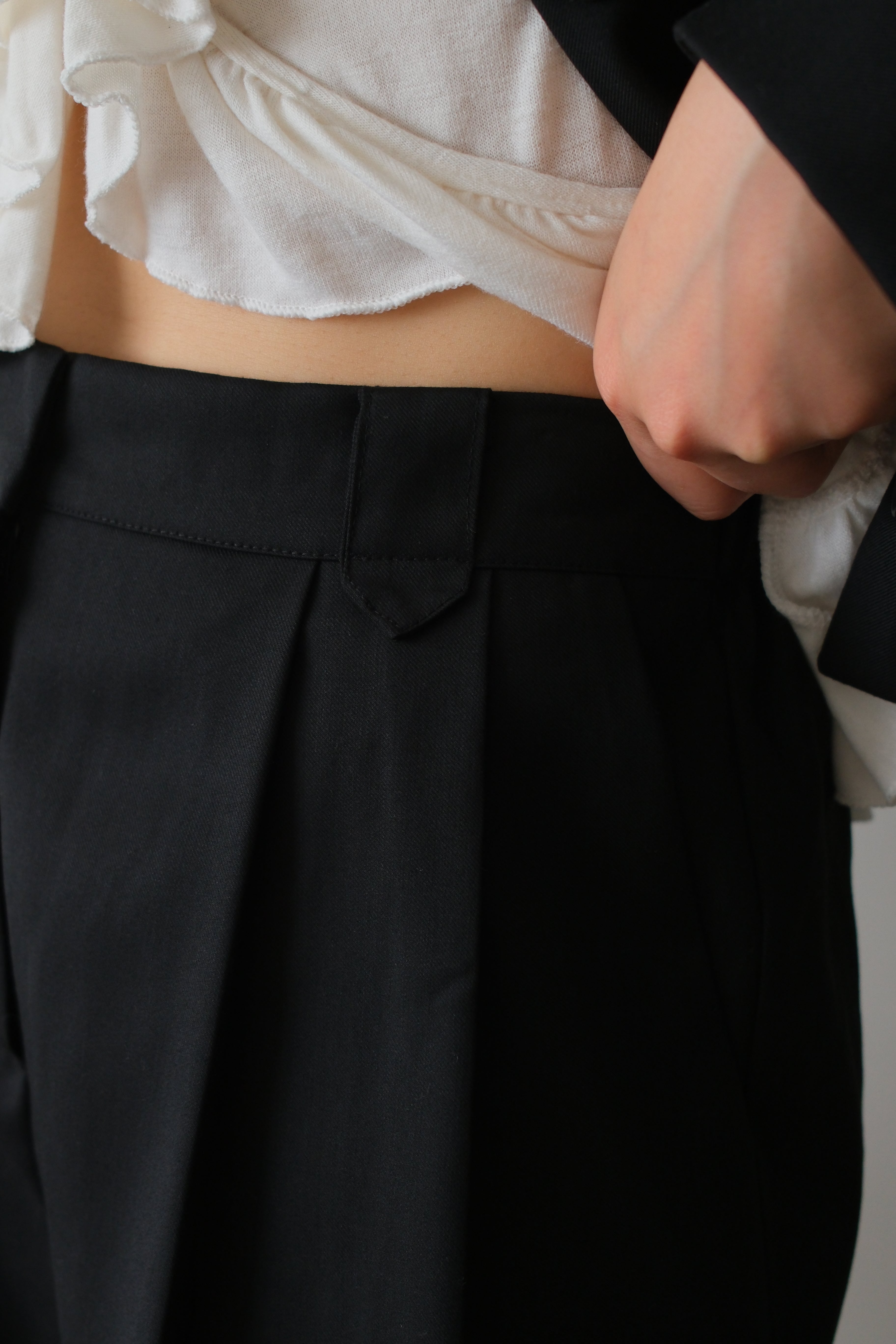 belt loop bermuda highwaist shorts