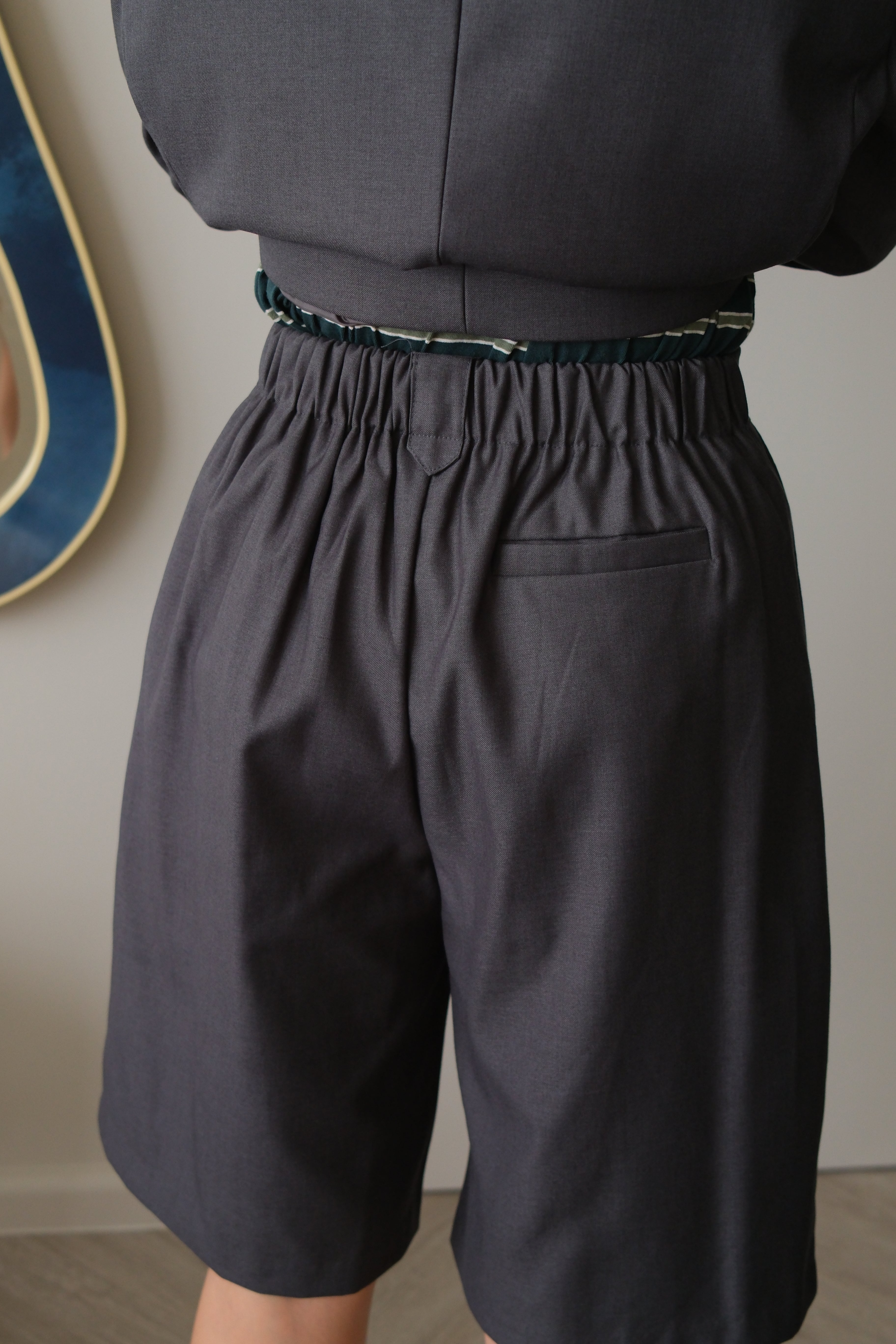 belt loop bermuda highwaist shorts