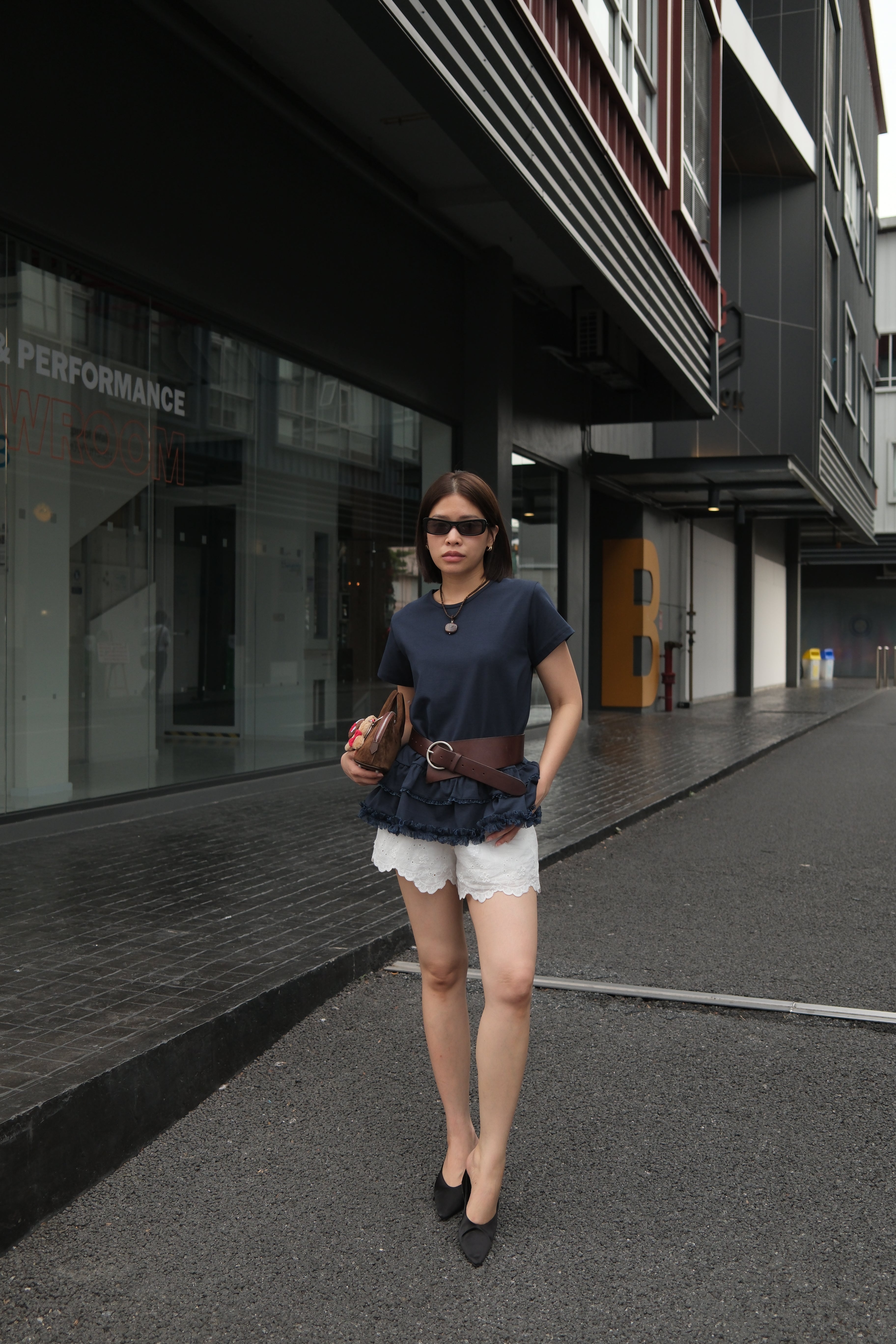 Giselle ruffle layer soft tee