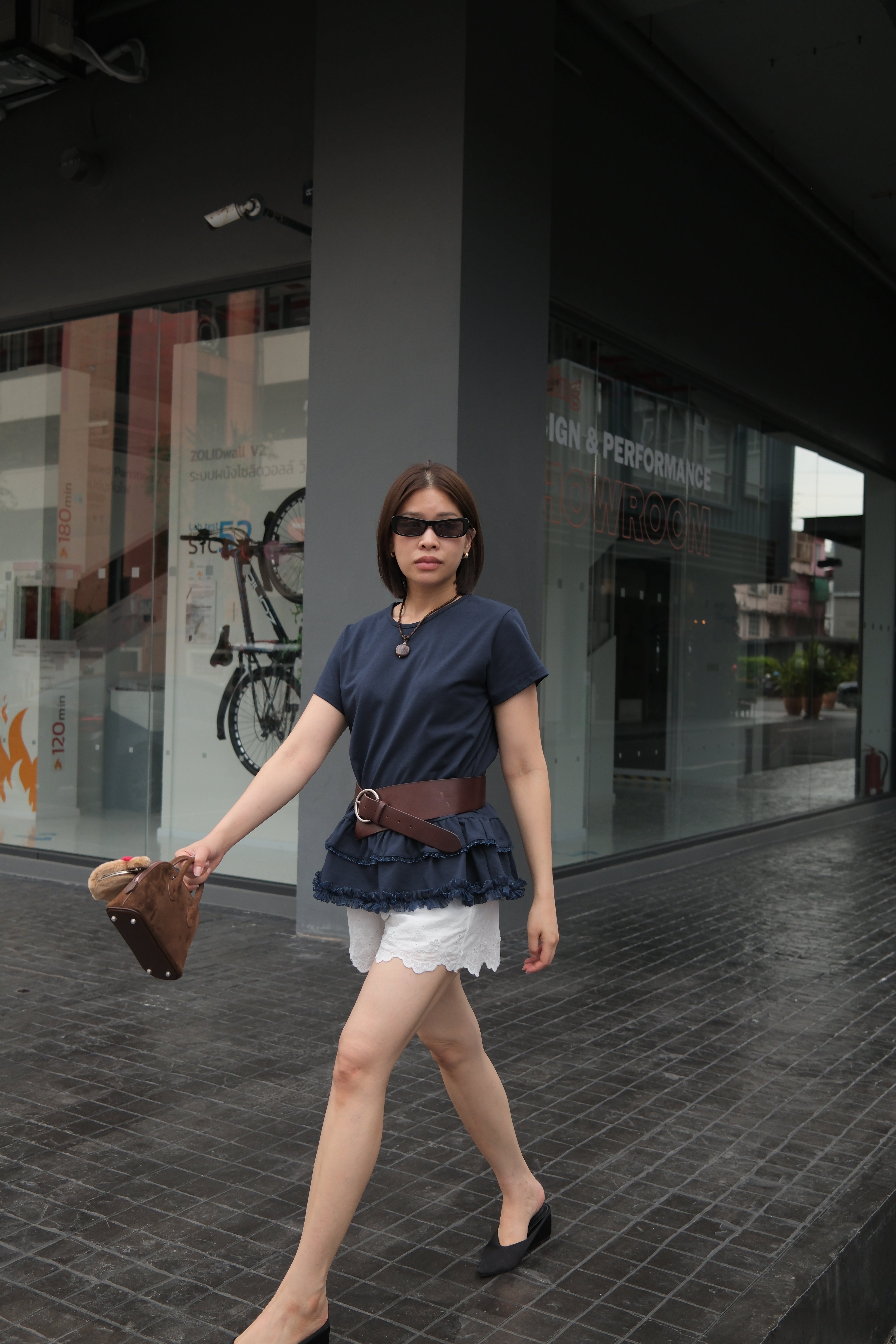 Giselle ruffle layer soft tee